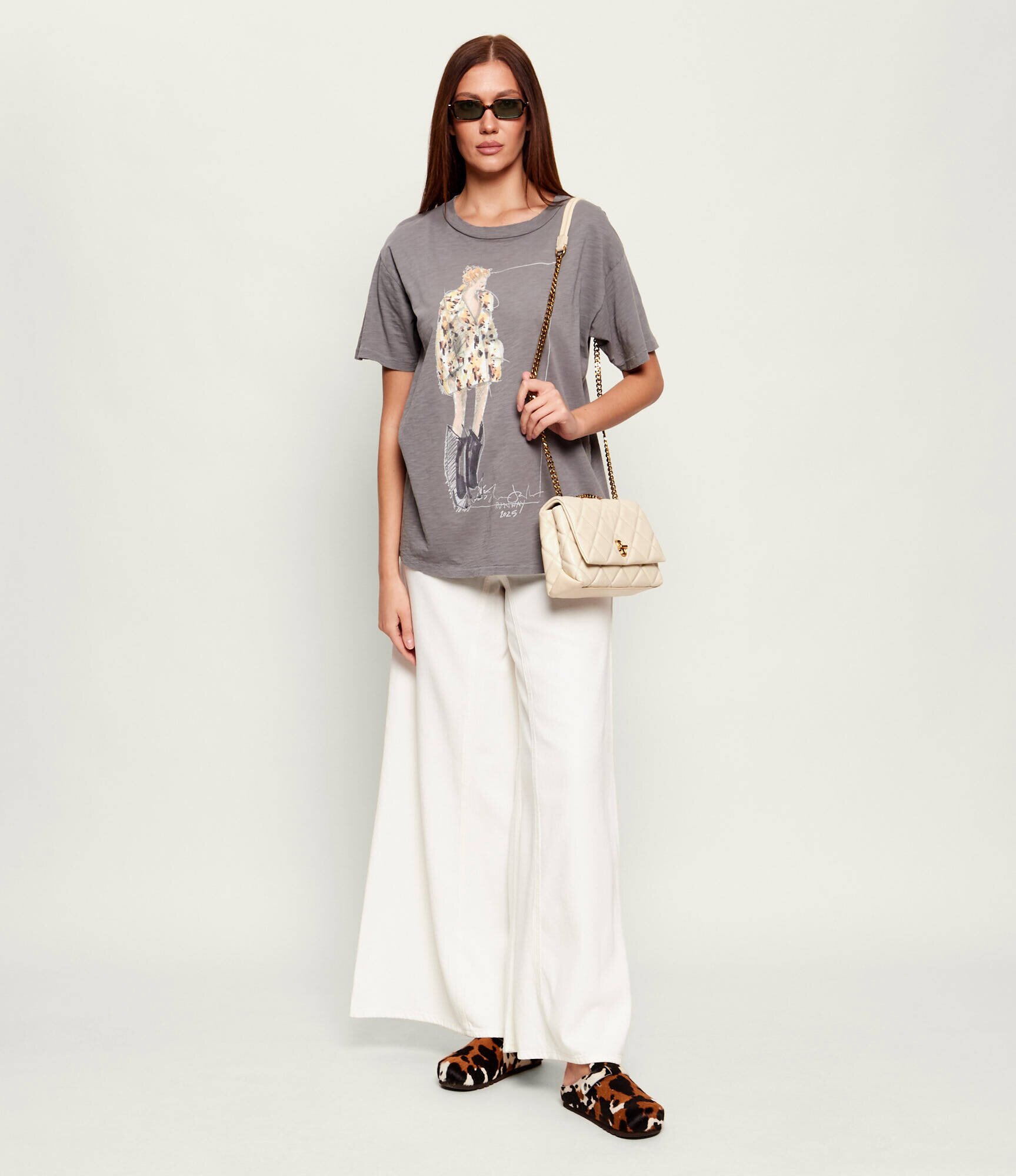 Marc Jacobs De piele geantă pe umăr THE SLIM DUAL CHAIN SHOULDER