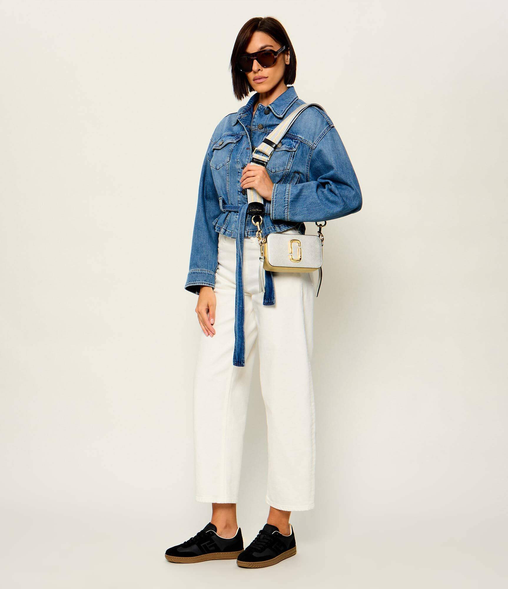 Marc Jacobs De piele geantă poștaș Metallic Cb Chain Snapshot