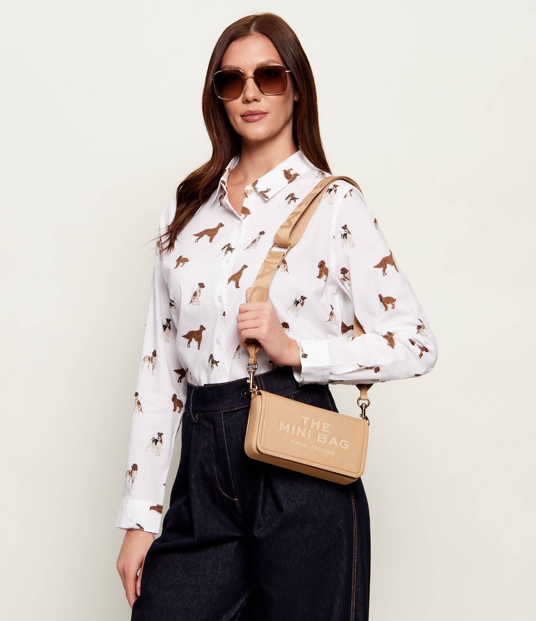 Marc Jacobs De piele geantă poștaș The Mini Bag