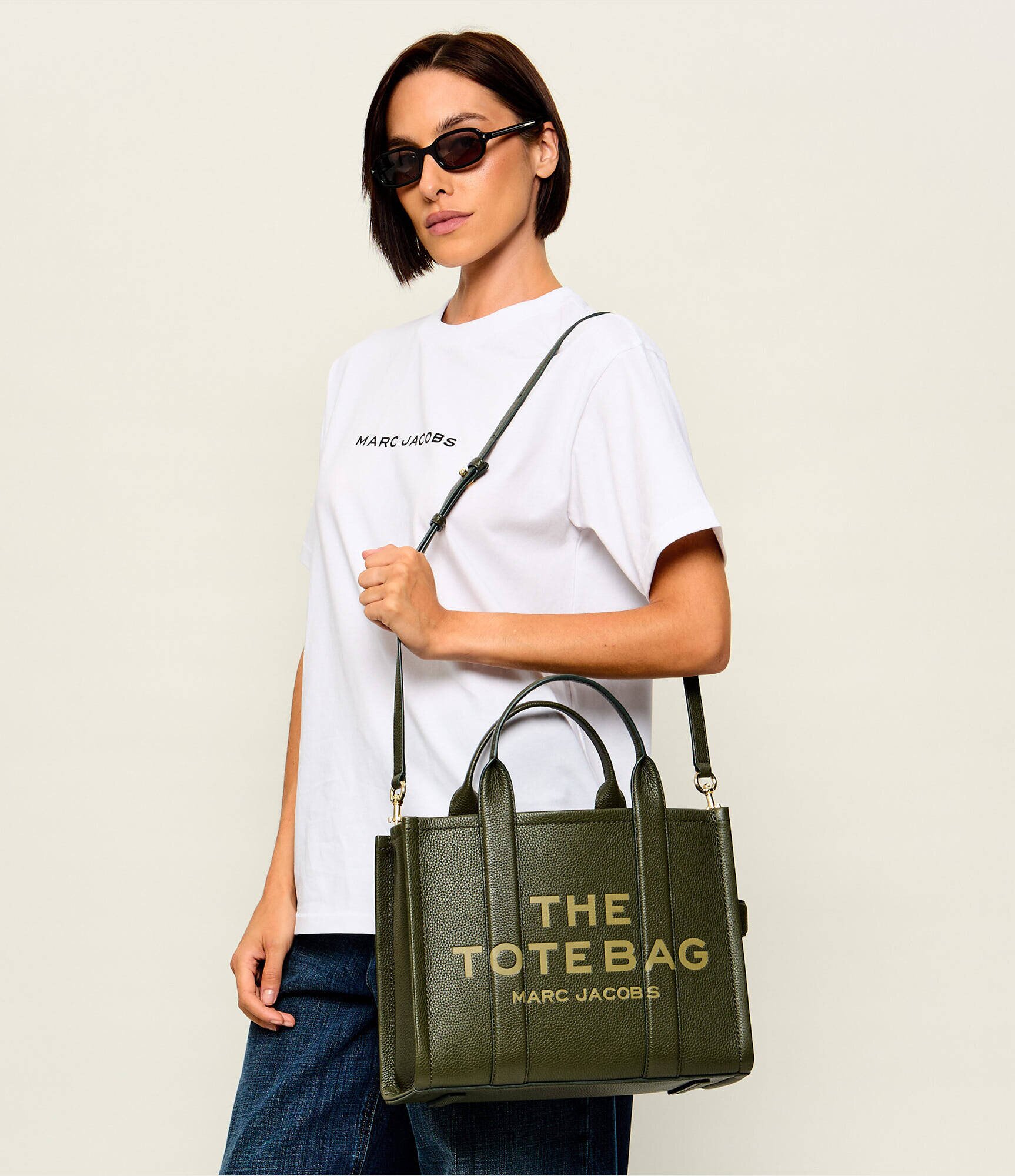 Marc Jacobs De piele geantă shopper The Leather Medium Tote