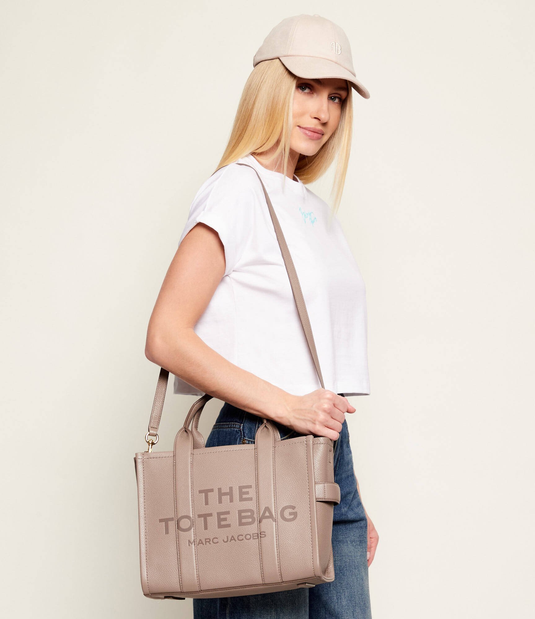 Marc Jacobs De piele geantă shopper THE LEATHER MEDIUM TOTE