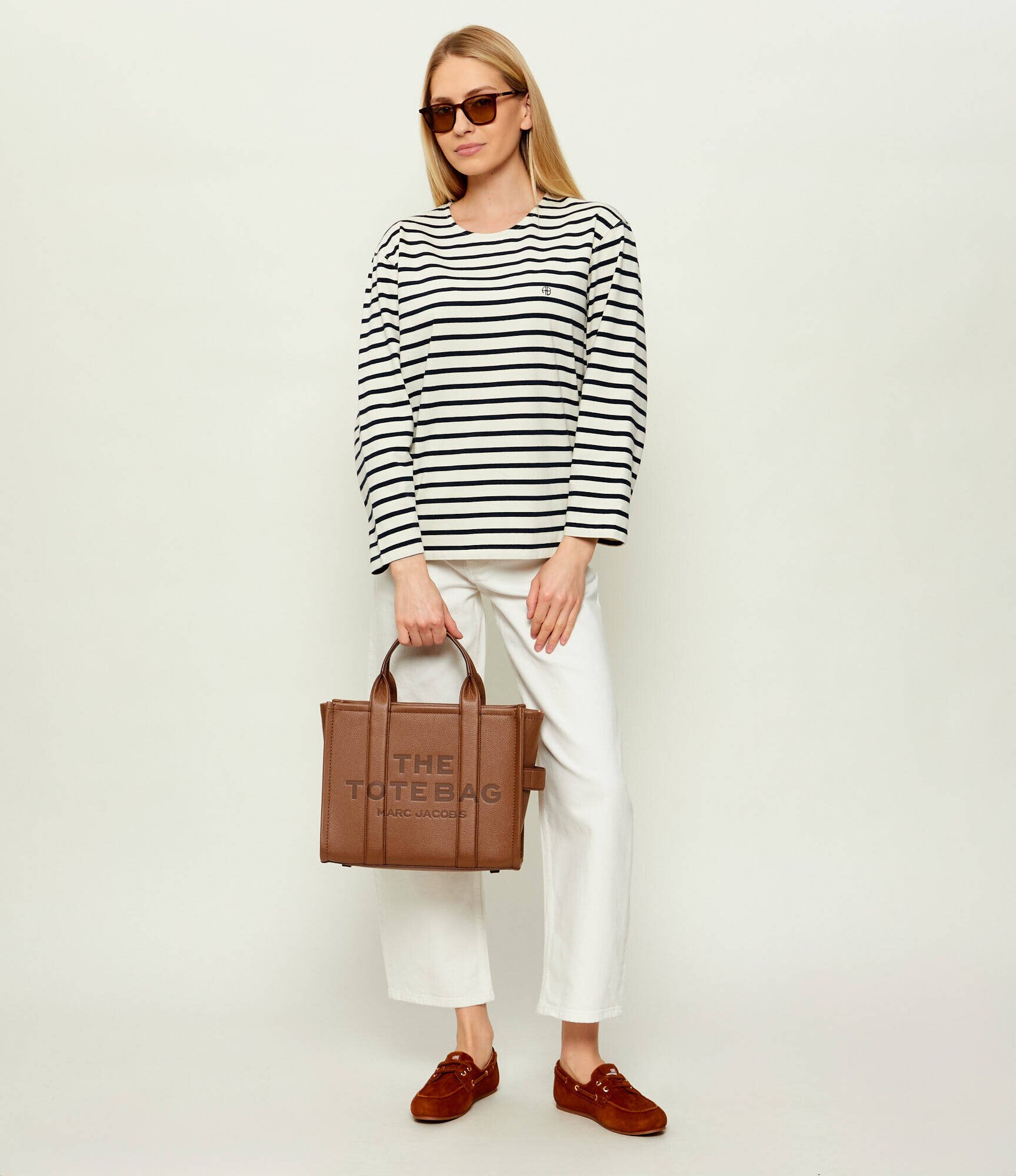 Marc Jacobs De piele geantă shopper THE LEATHER MEDIUM TOTE
