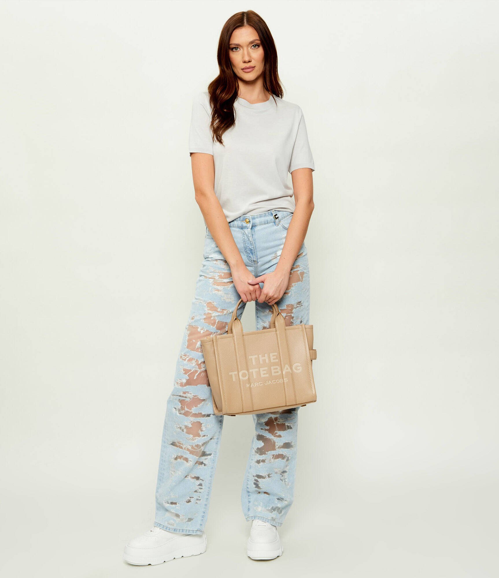 Marc Jacobs De piele geantă shopper THE LEATHER MEDIUM TOTE