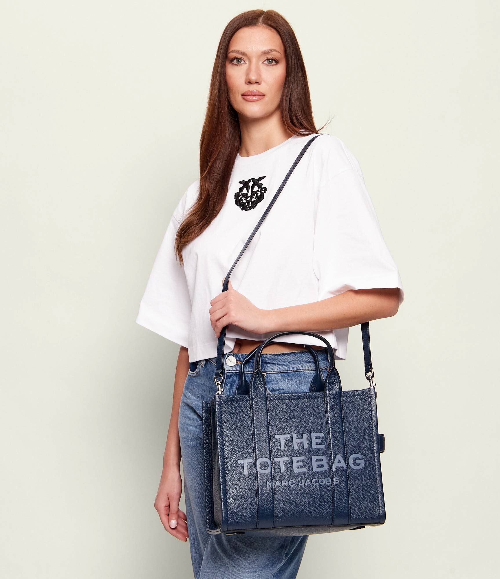 Marc Jacobs De piele geantă shopper The Leather Medium Tote Bag