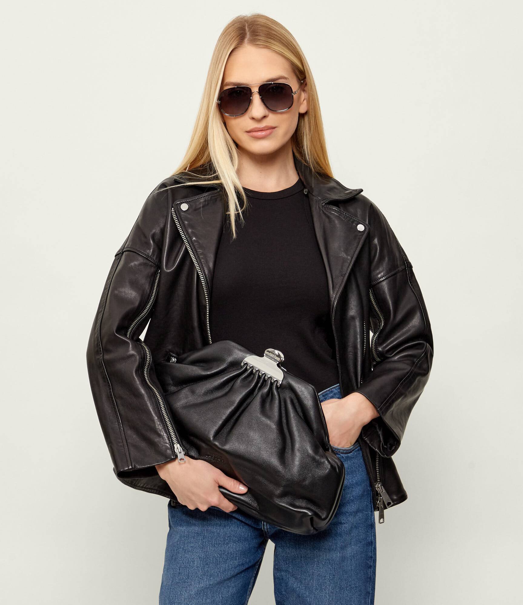 Marc Jacobs De piele poșetă plic The Glam Clutch