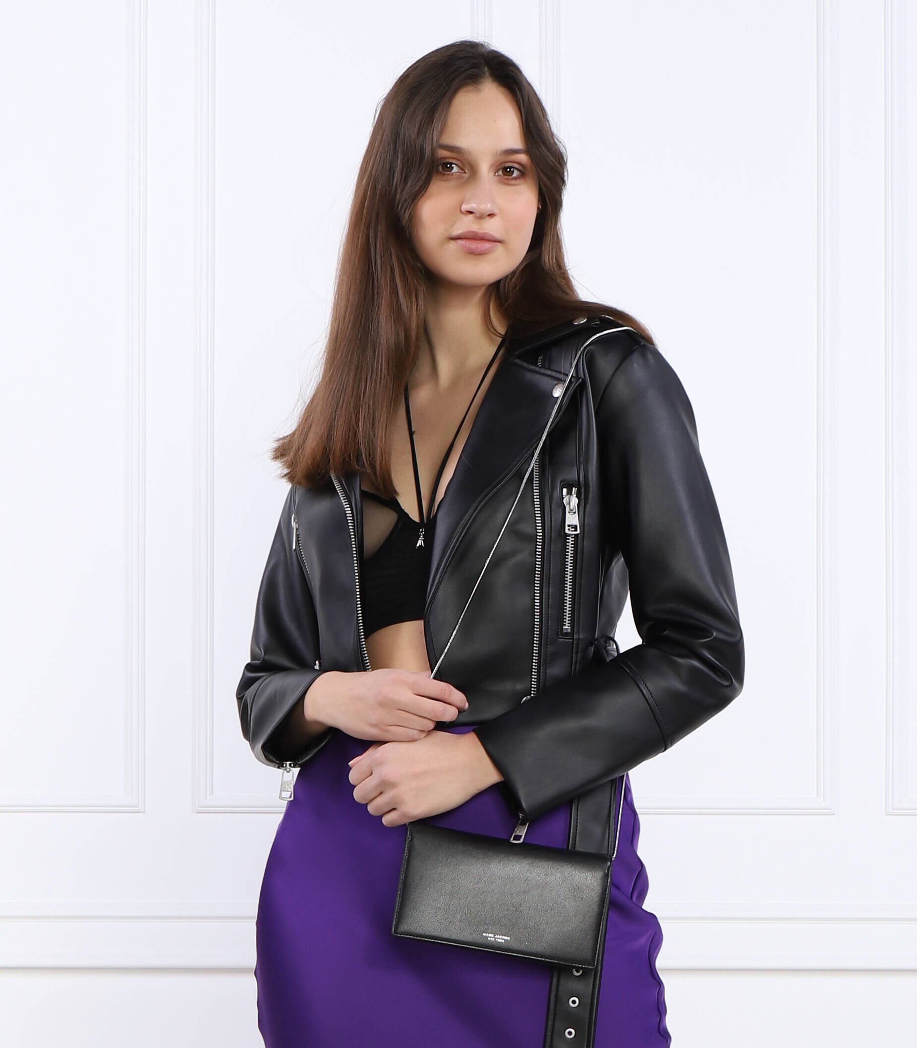 Marc Jacobs De piele poșetă plic THE SLIM 84 MINI