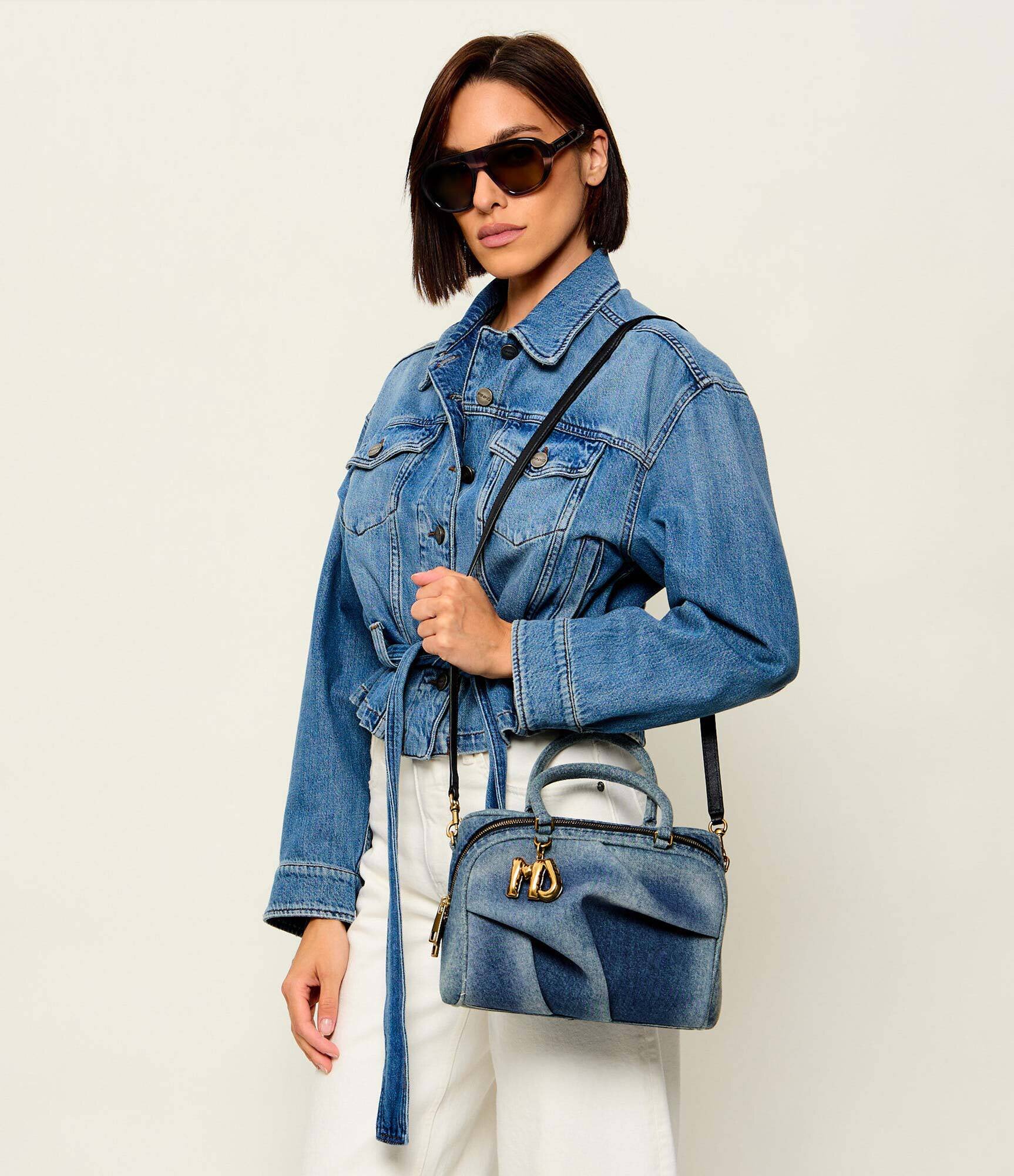 Marc Jacobs Denim cufăr The Denim Small Wave