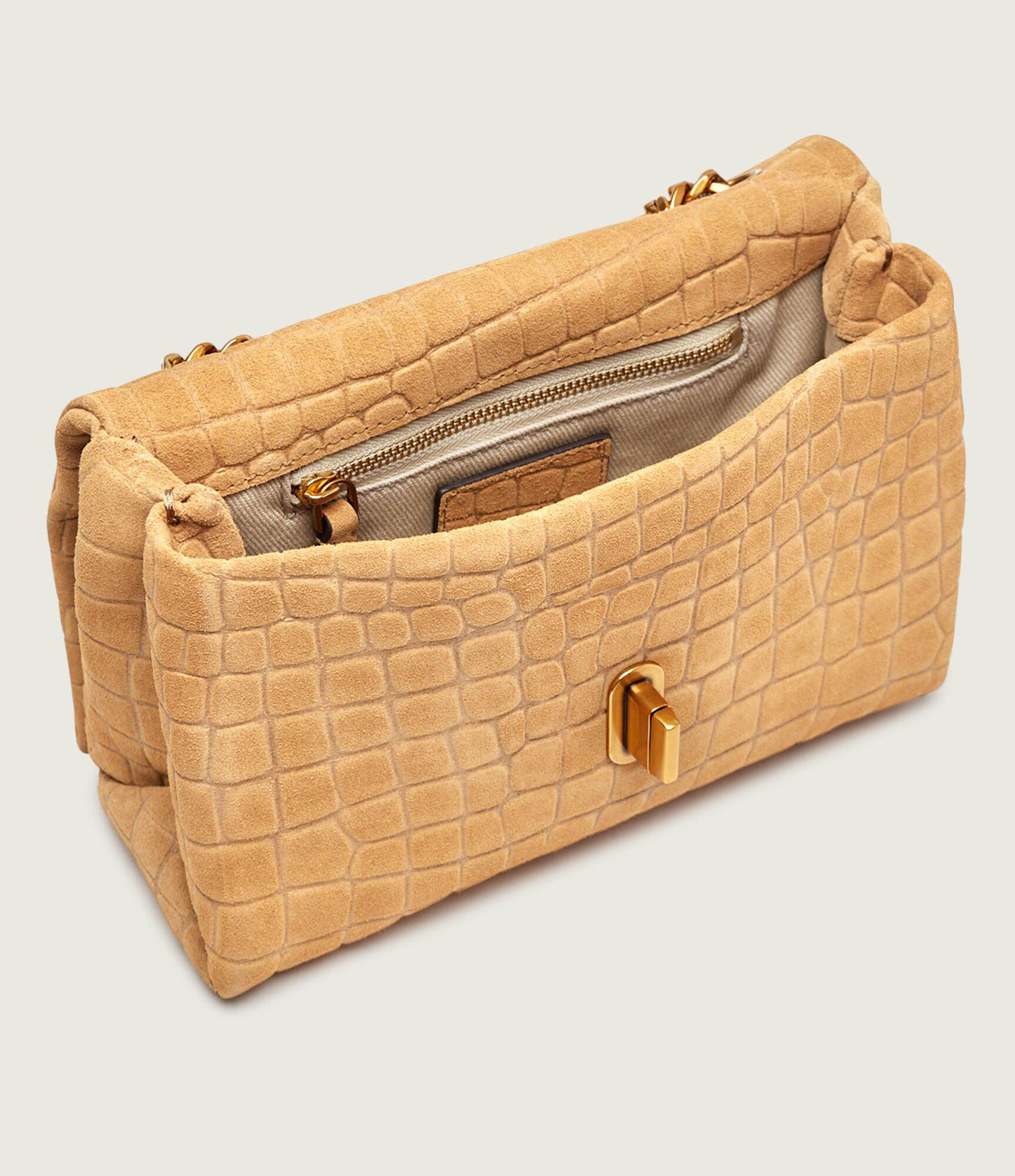 Marc Jacobs Geantă pe umăr THE CROC SLIM DUAL | piele întoarsă