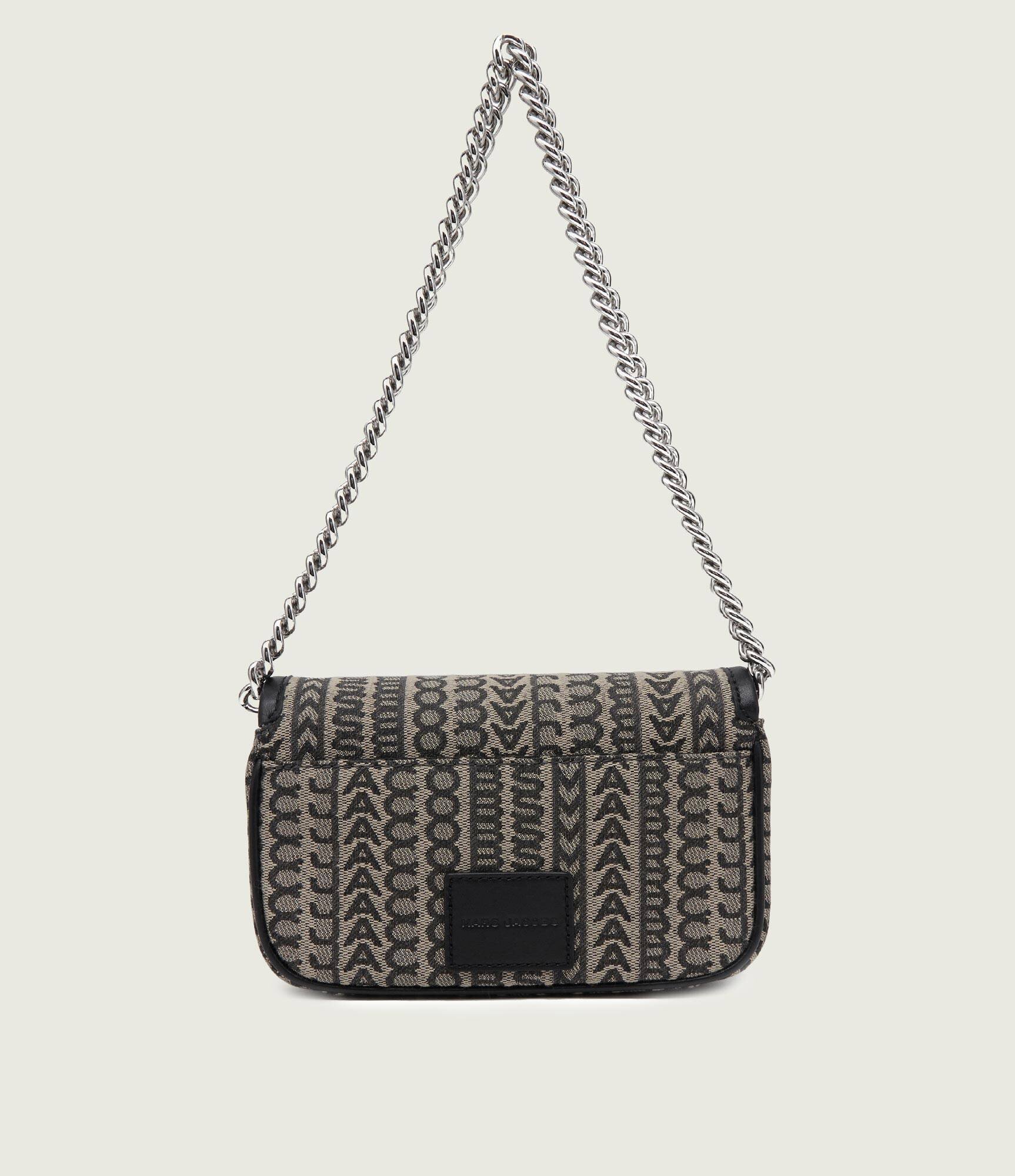 Marc Jacobs Geantă pe umăr THE MONOGRAM J MARC MINI cu adaos de piele