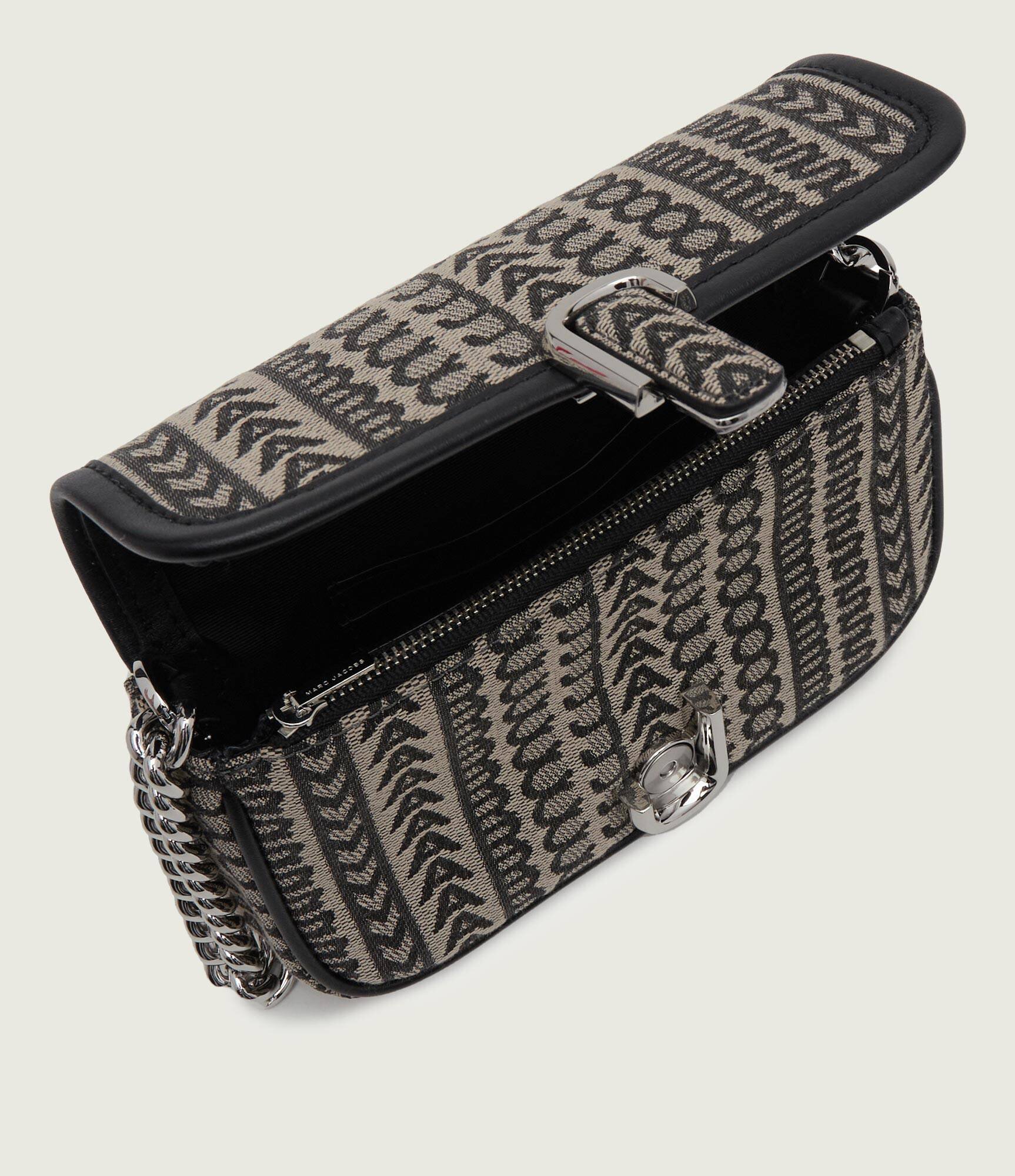 Marc Jacobs Geantă pe umăr THE MONOGRAM J MARC MINI cu adaos de piele