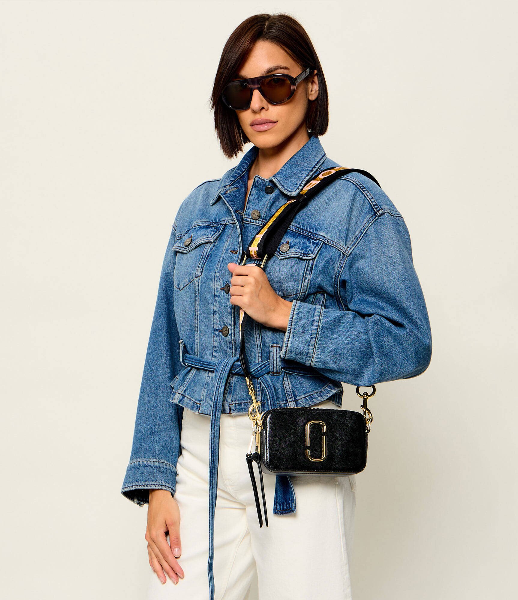 Marc Jacobs Geantă poștaș The Colorblock Chain Snapshot