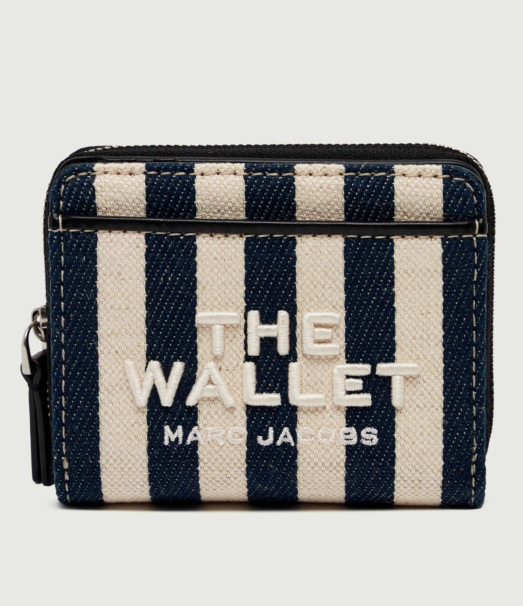 Marc Jacobs Portofel The Stripe Canvas Mini Compact