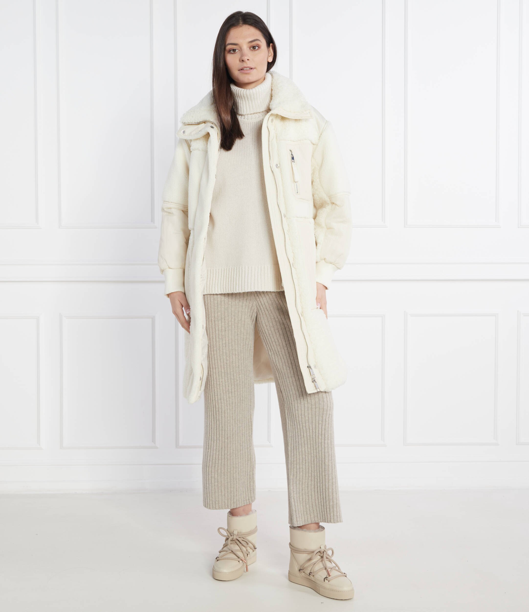 Marc O'Polo De lână pantaloni de tricot | Relaxed fit