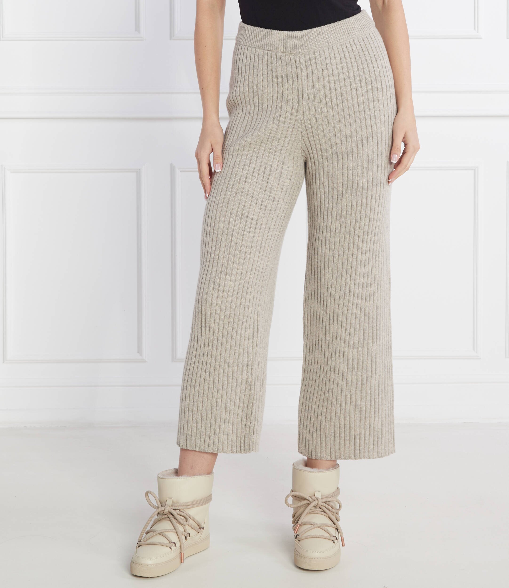 Marc O'Polo De lână pantaloni de tricot | Relaxed fit