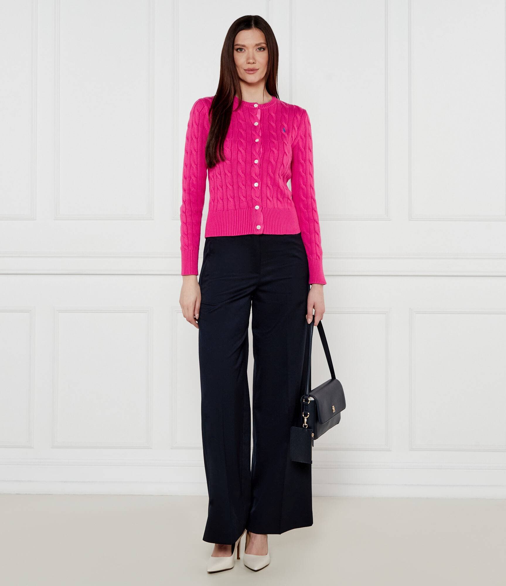 Marc O'Polo Pantaloni | flare fit cu adaos de lână