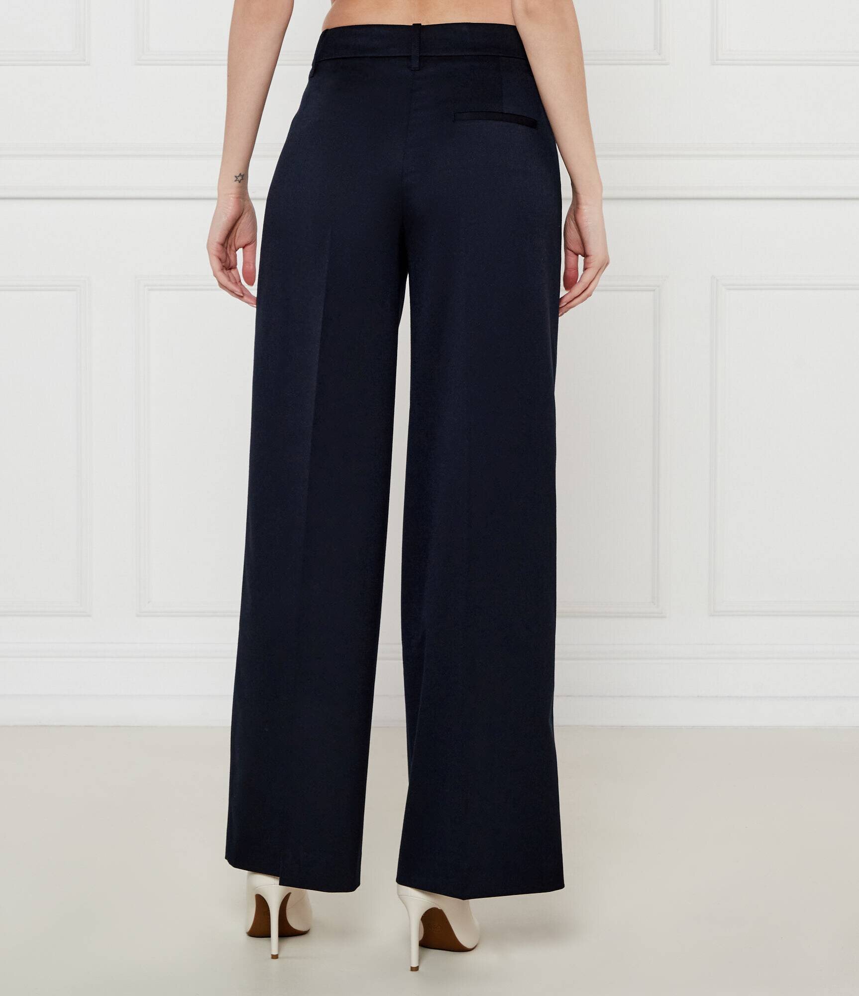 Marc O'Polo Pantaloni | flare fit cu adaos de lână