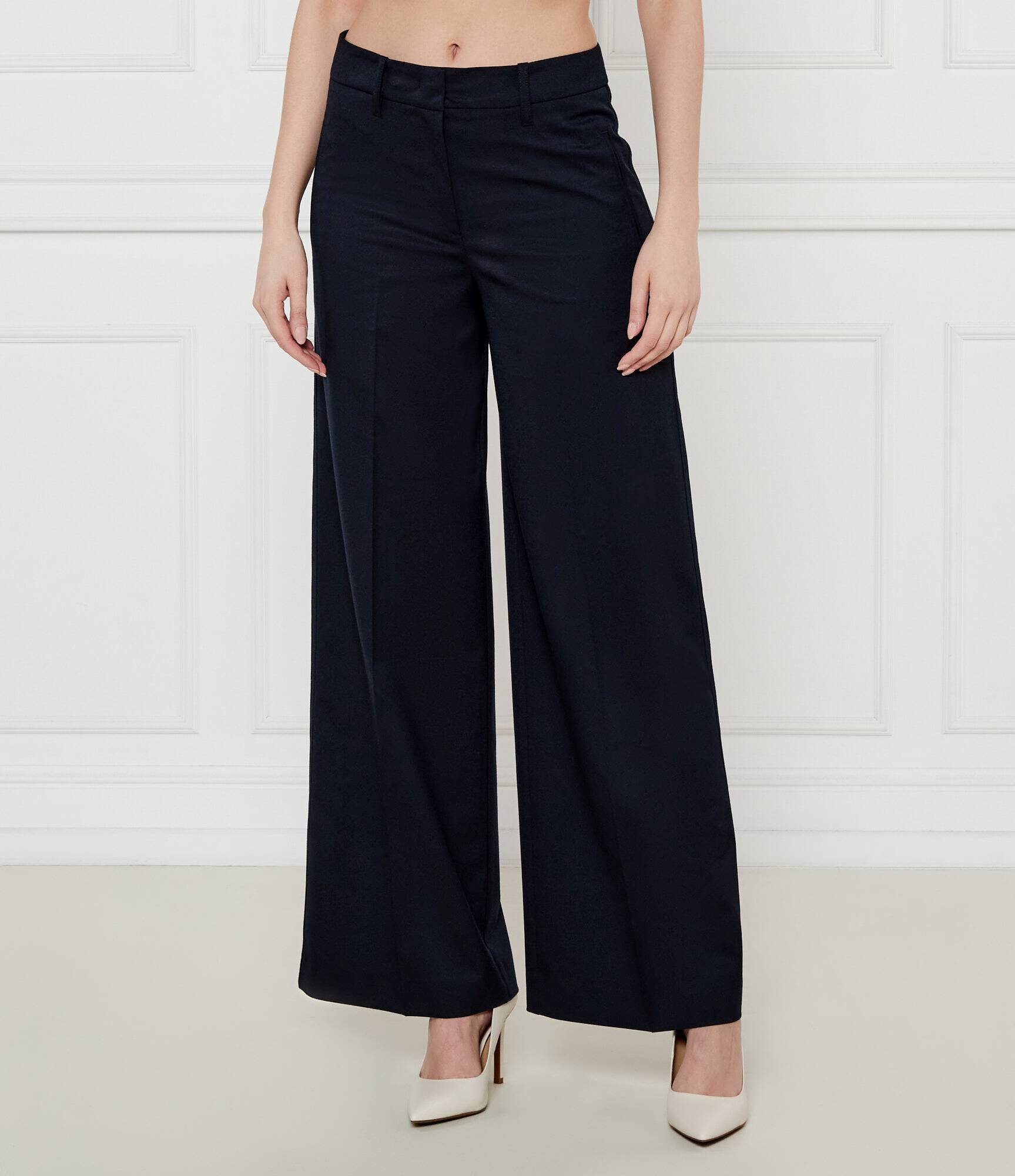 Marc O'Polo Pantaloni | flare fit cu adaos de lână