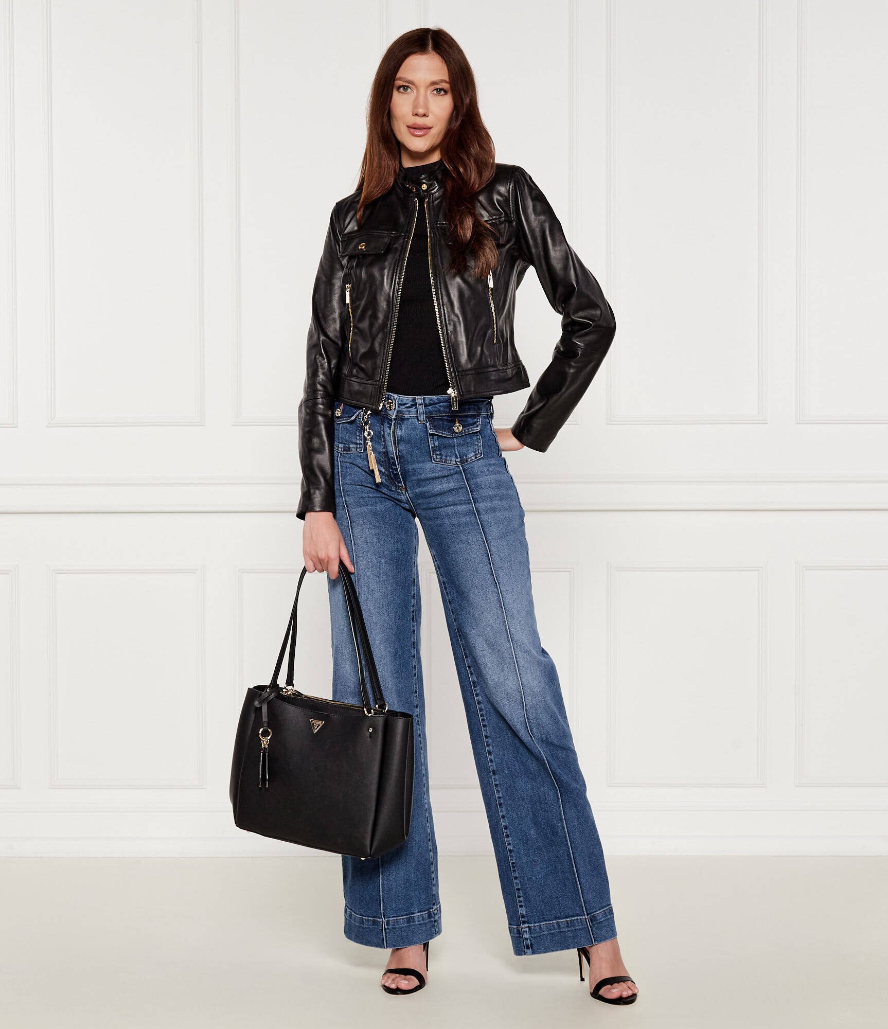 Marciano Guess De piele geacă LANA | Regular Fit