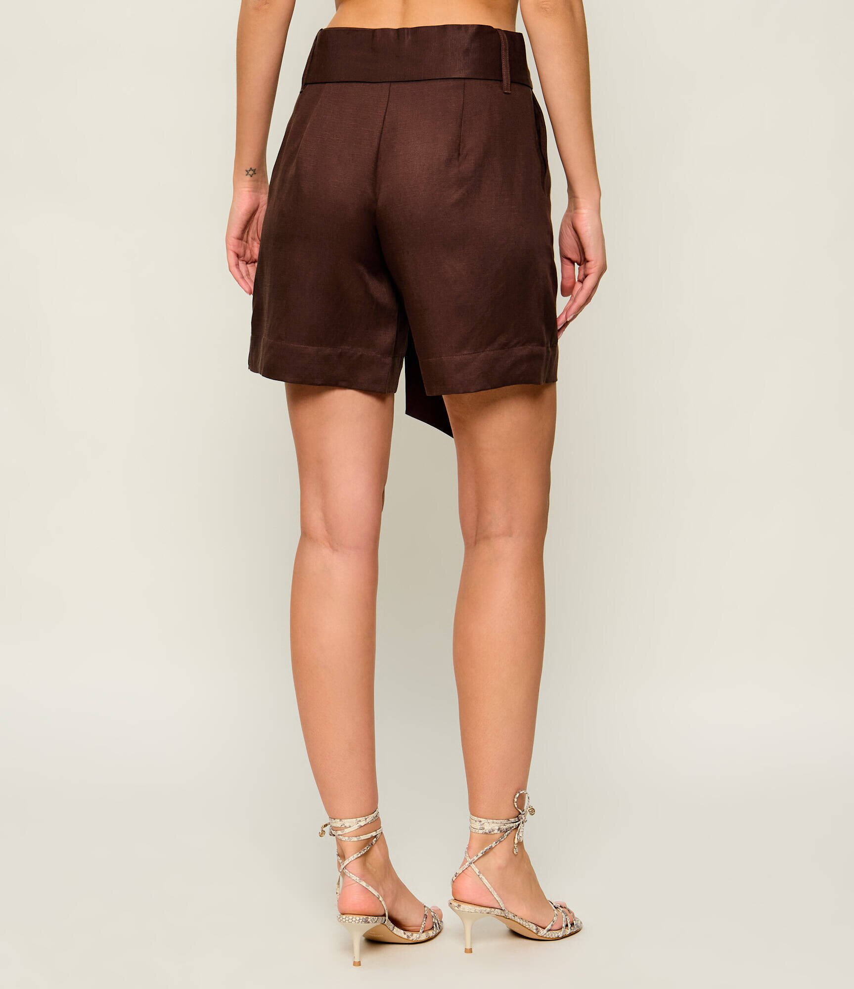 Marciano Guess Pantaloni scurți + curea Jane | Regular Fit | cu adaos de in