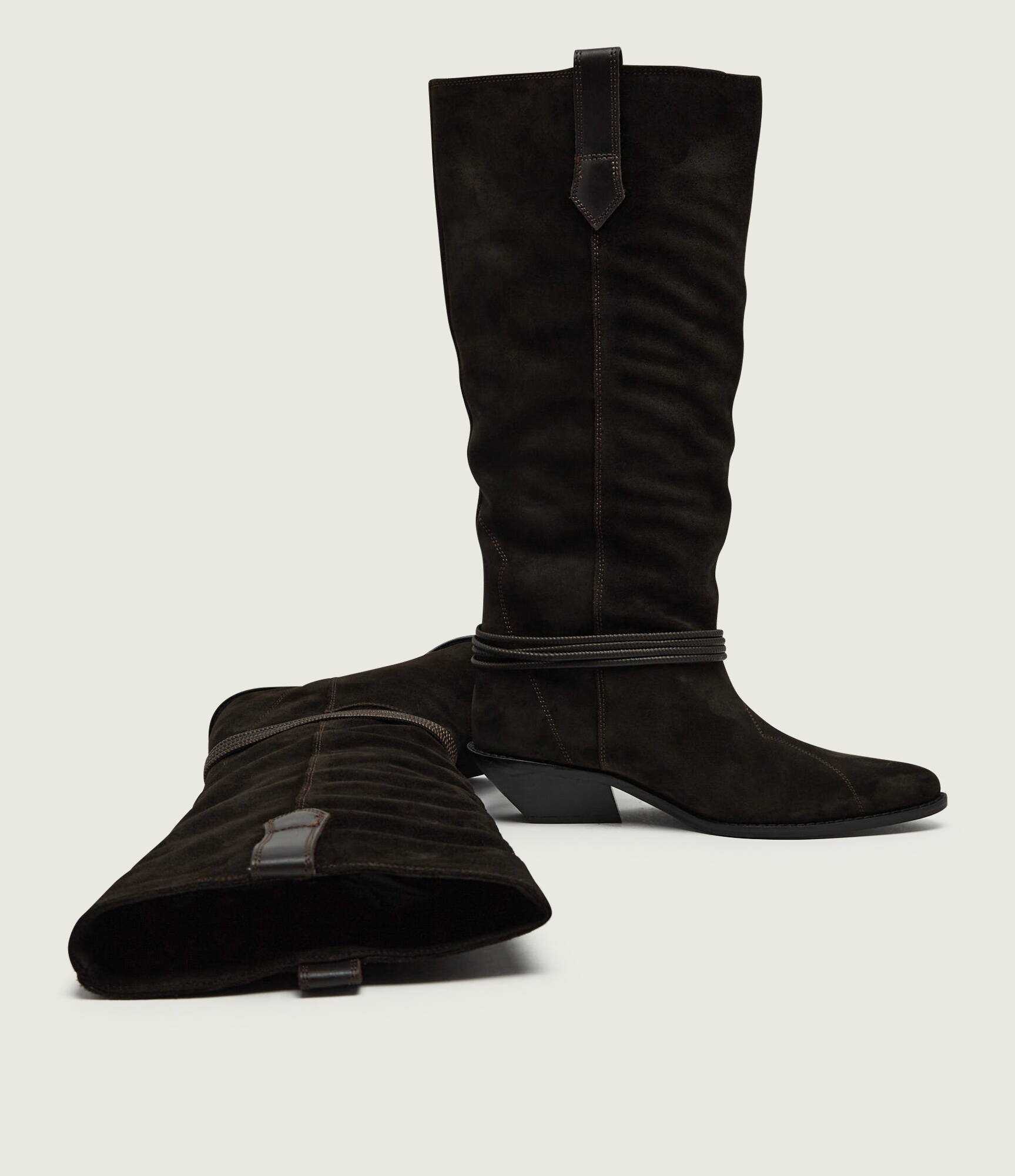 Marella Cizme cowboy Mllmadre | piele întoarsă