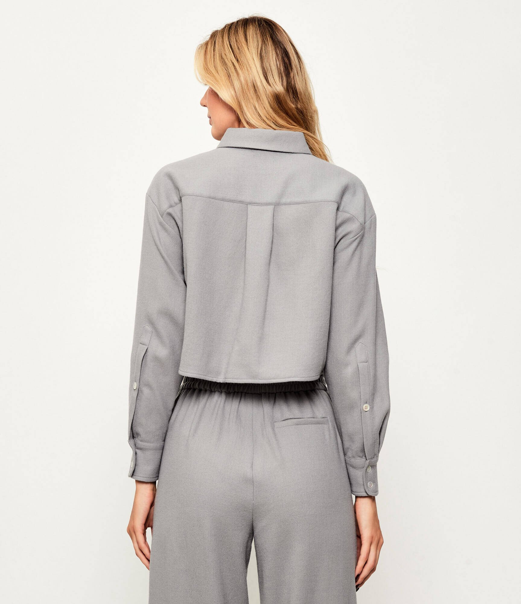 Marella De lână cămașă Livia | Cropped Fit