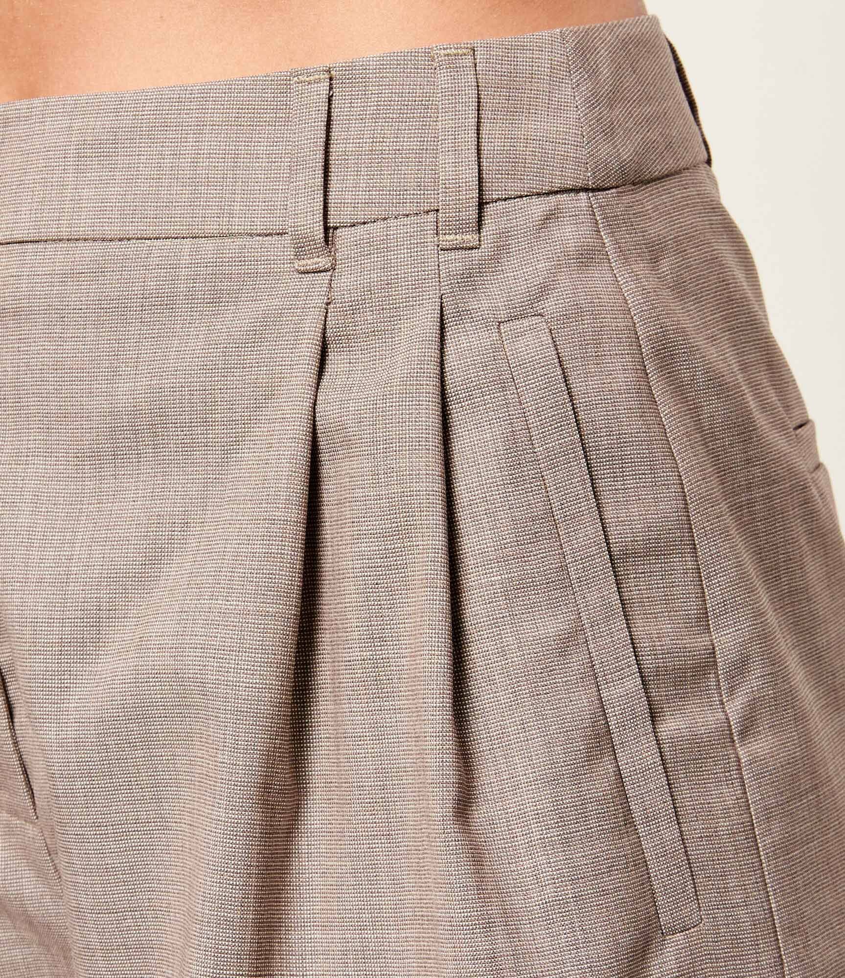 Marella De lână pantaloni scurți MLLACCENNI | regular fit cu adaos de mătase