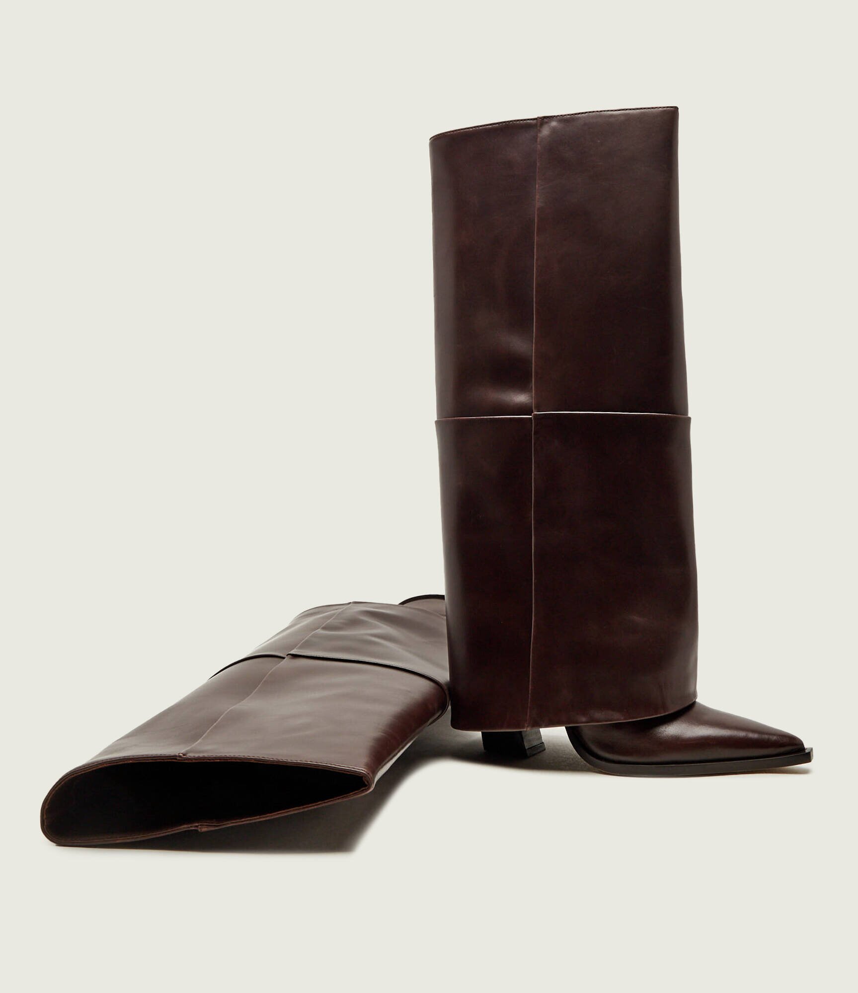 Marella De piele cizme cu toc Mlapapiro