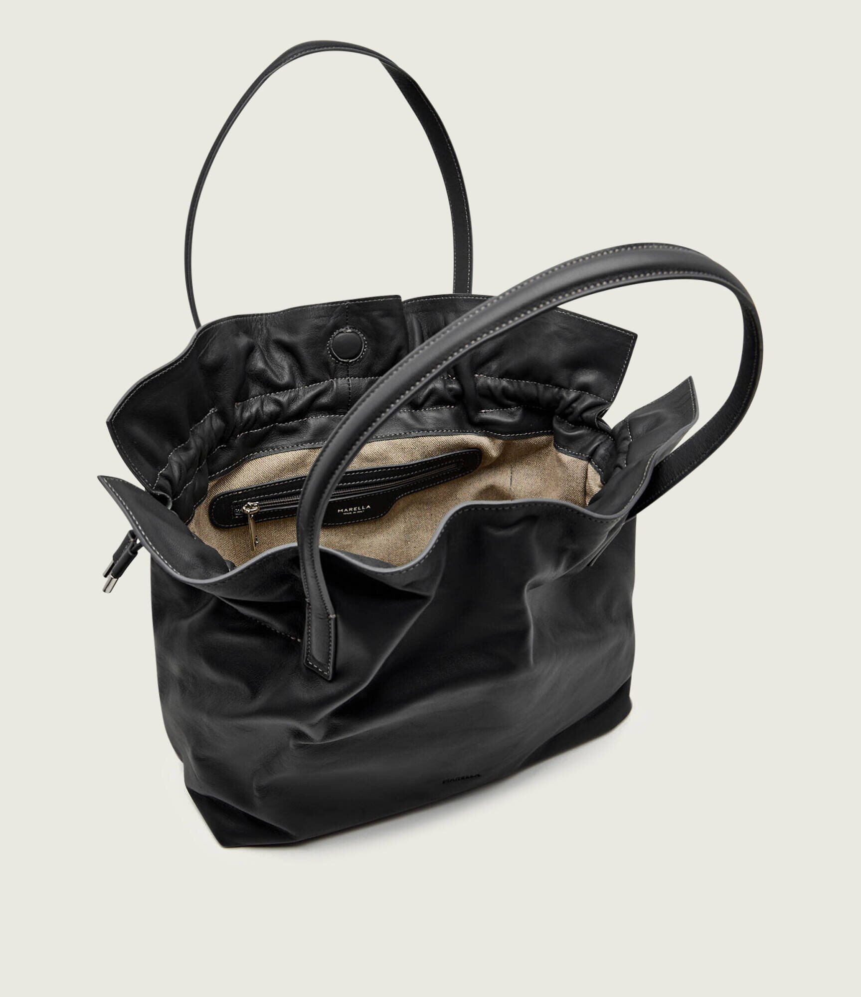 Marella De piele geantă tip sac IMPATTO