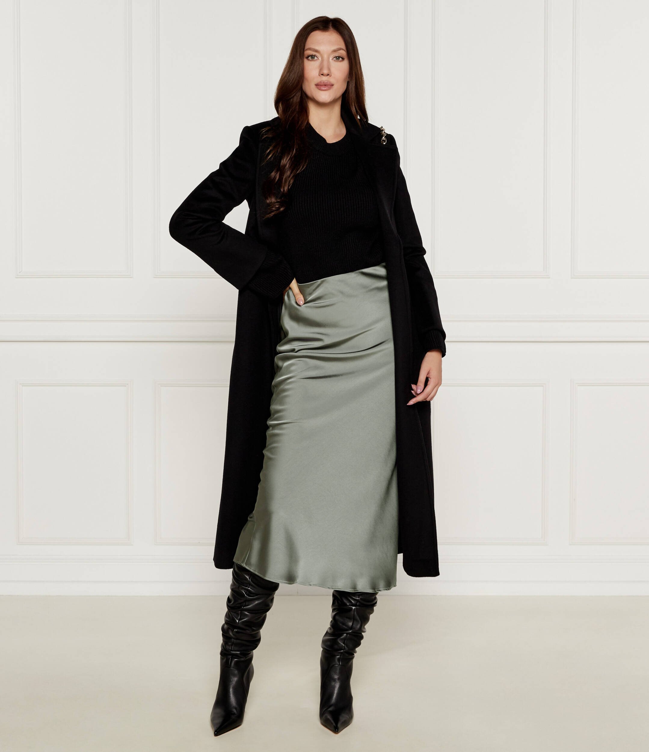 Marella De satin Fustă YACTH