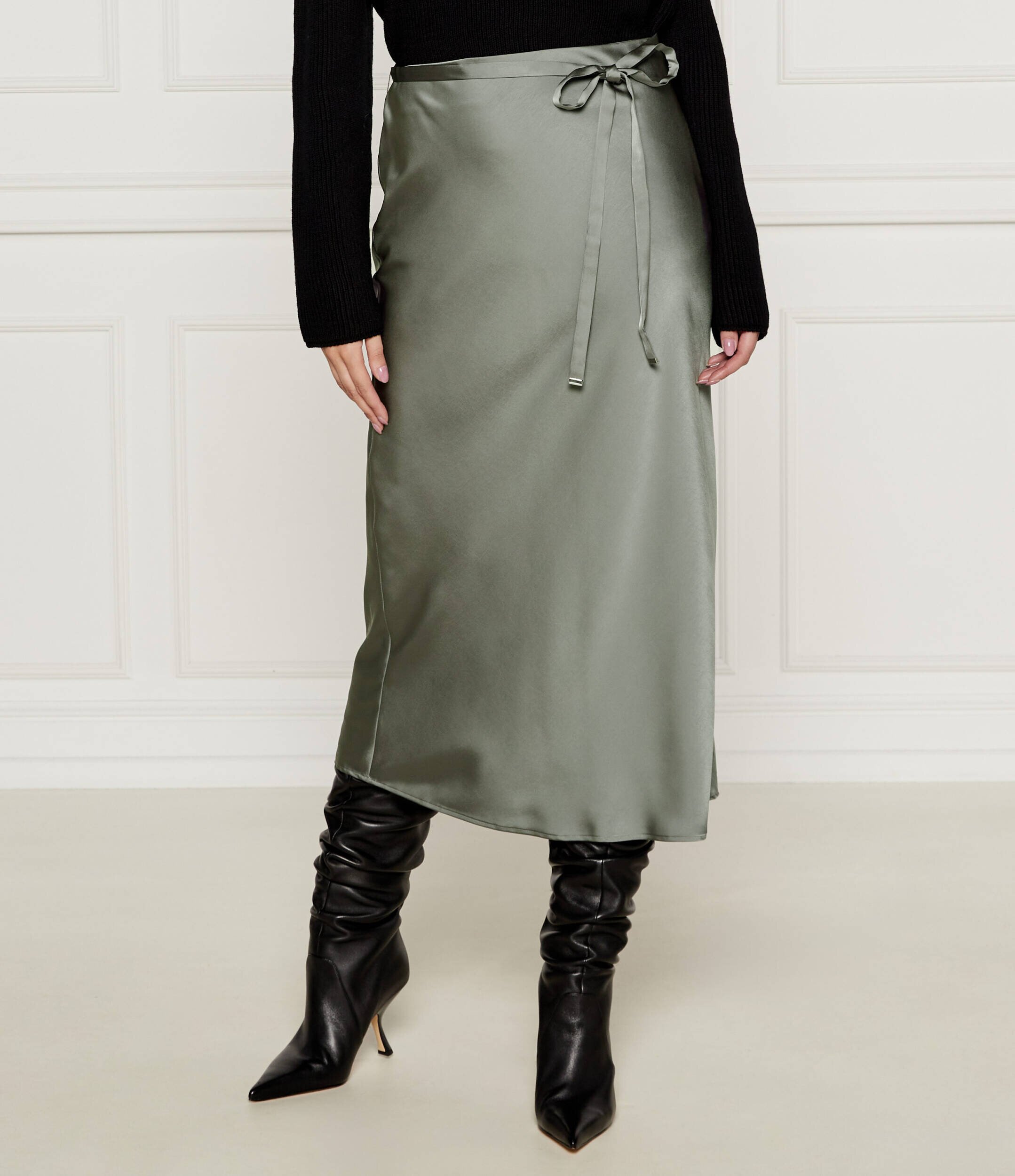 Marella De satin Fustă YACTH