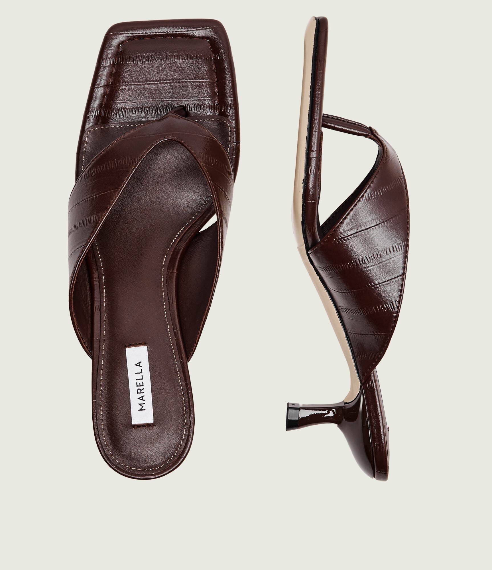 Marella Flip flops MLAGIOIA cu adaos de piele