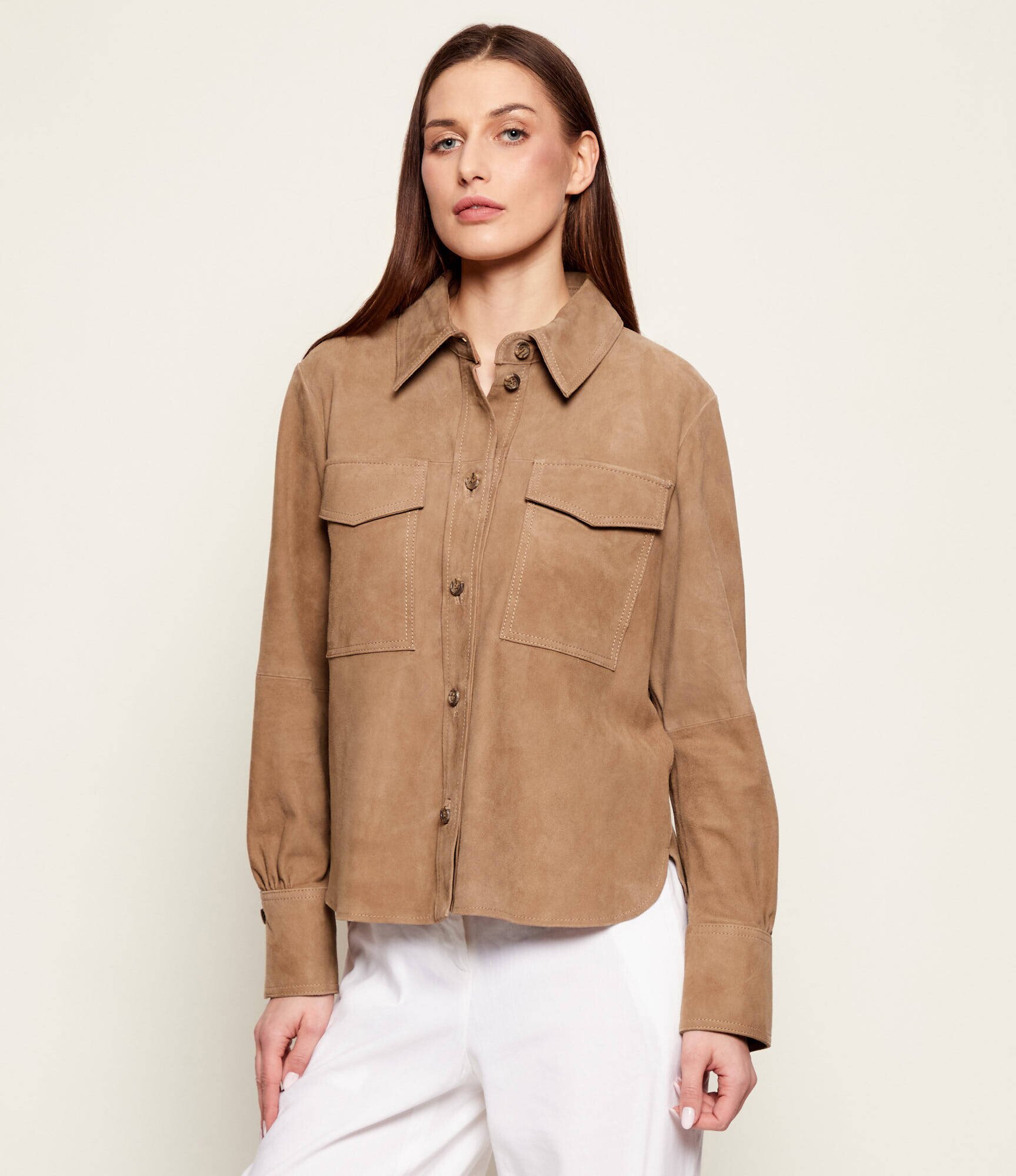 Marella Geacă MLLAPOGEO | regular fit | piele întoarsă
