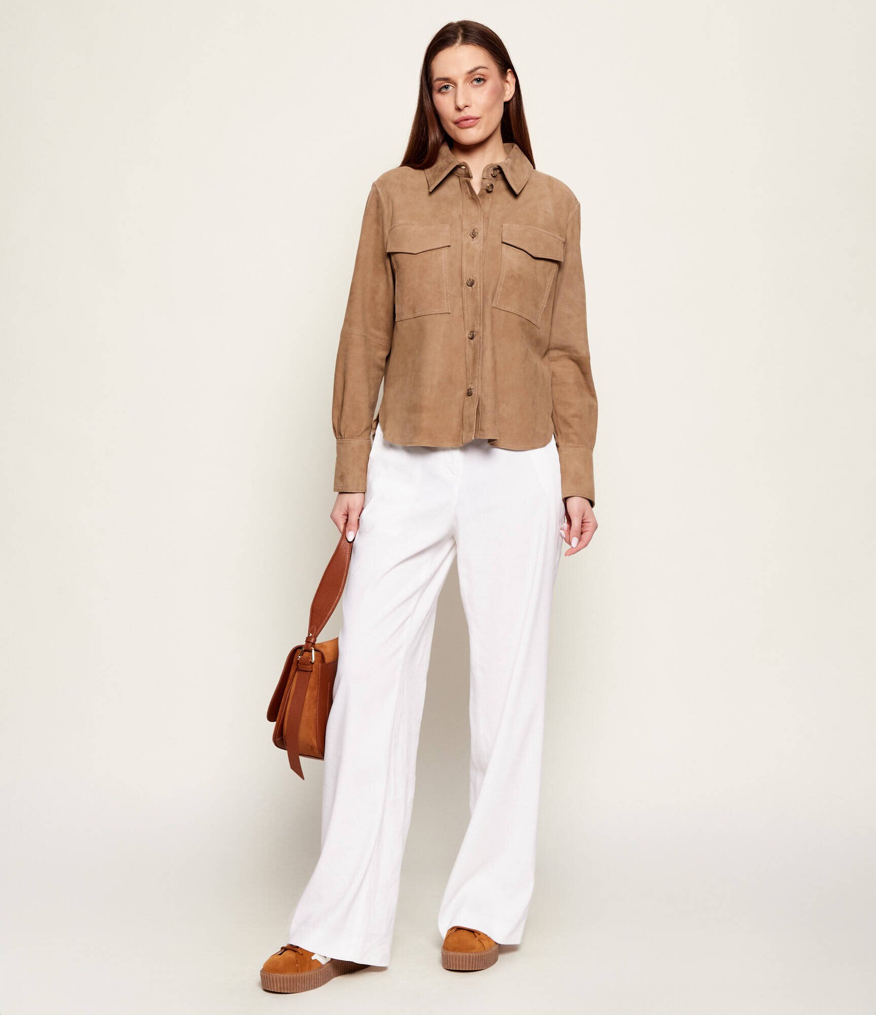 Marella Geacă MLLAPOGEO | regular fit | piele întoarsă
