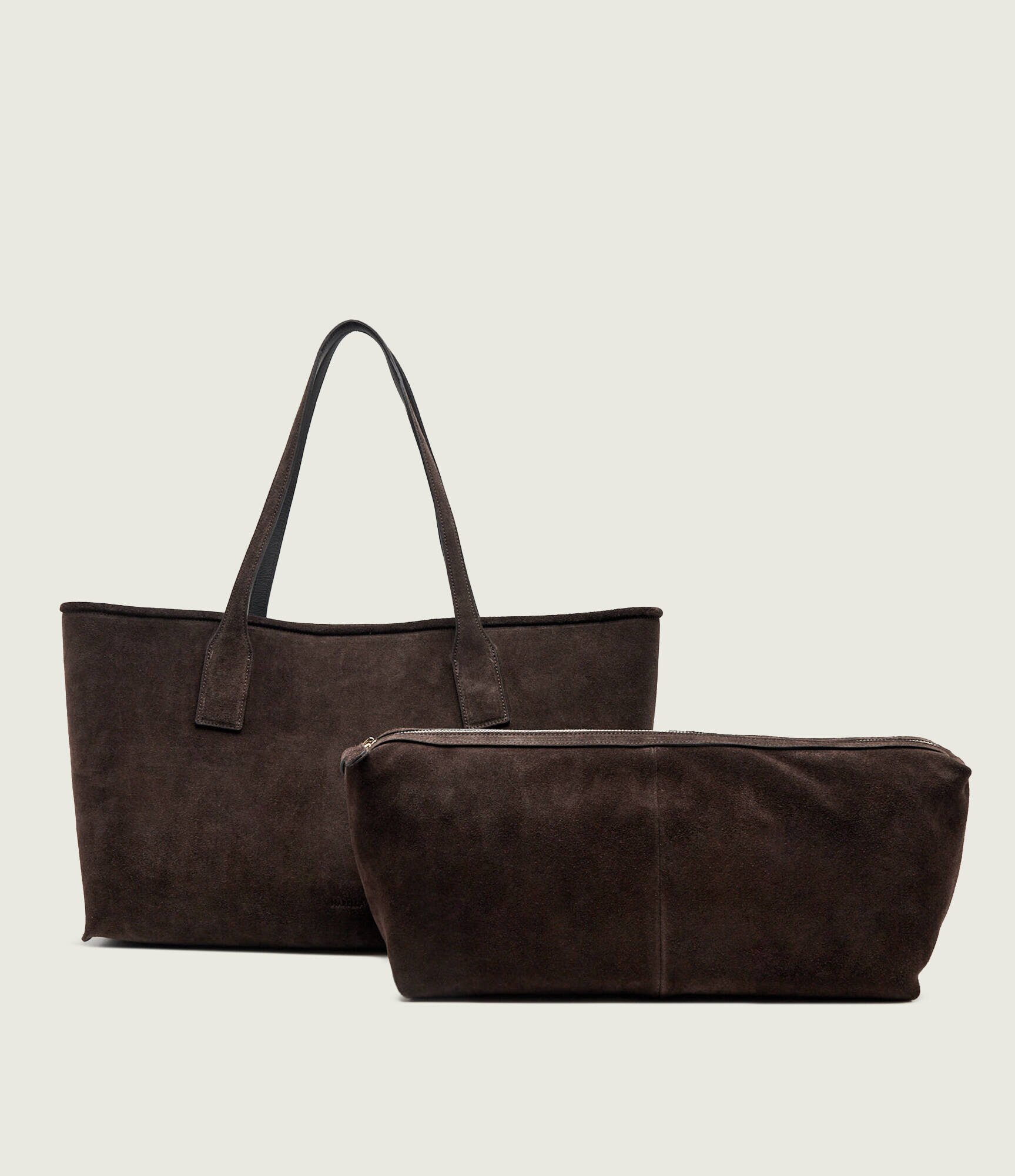 Marella Geantă shopper 2 în 1 Mlaecru | piele întoarsă
