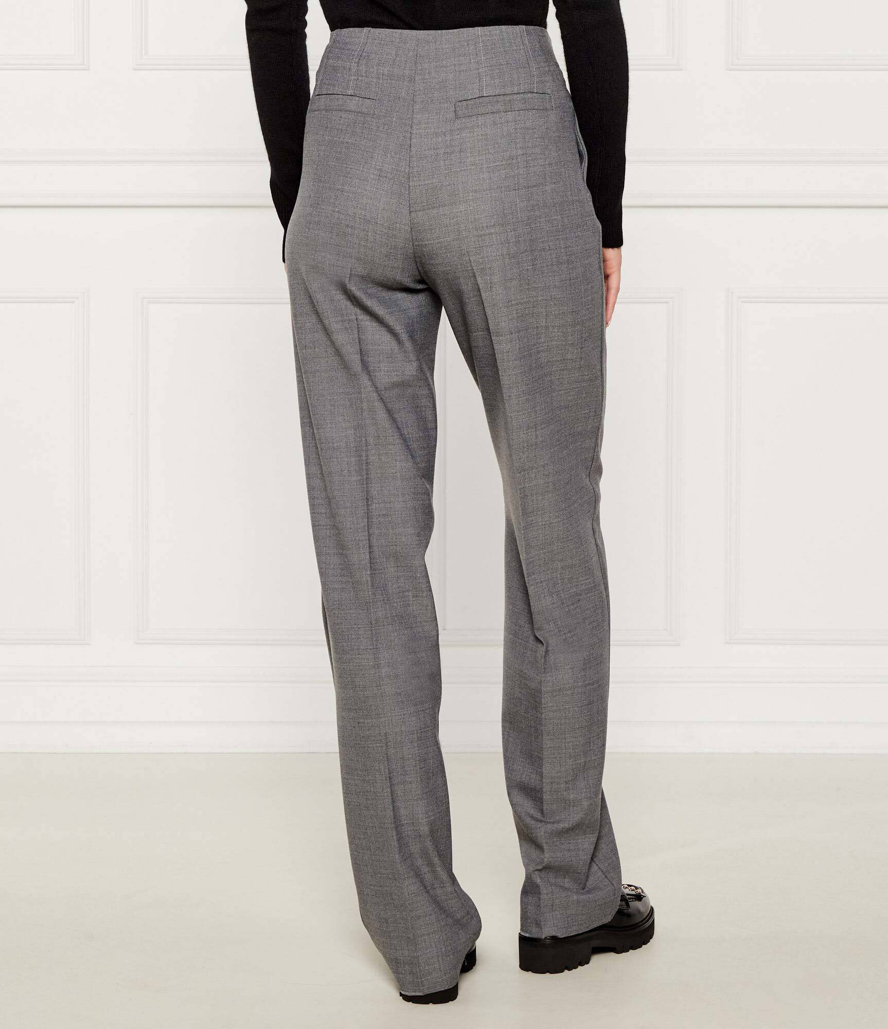 Marella Pantaloni Affari | Relaxed fit cu adaos de lână