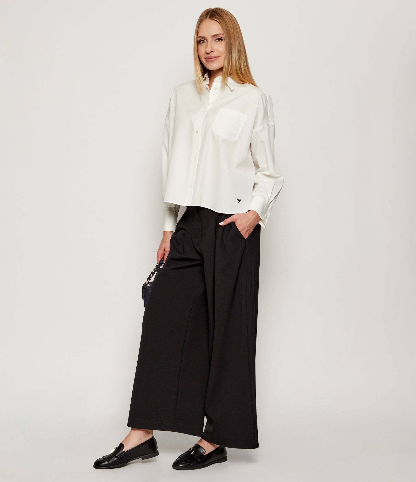 Marella Pantaloni BONDENO | Relaxed fit cu adaos de lână