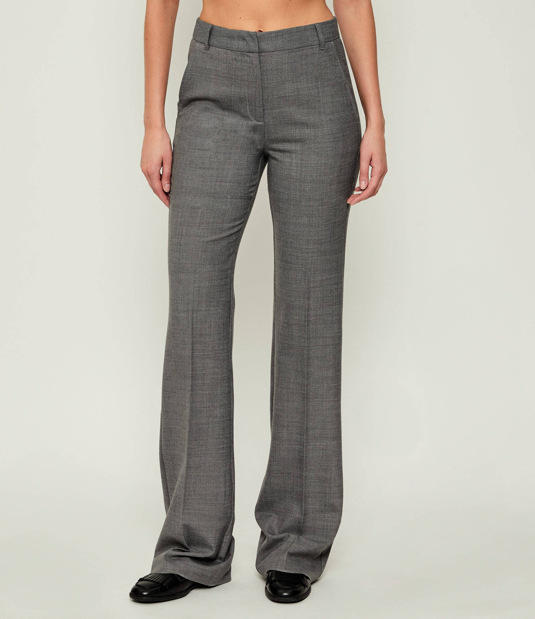 Marella Pantaloni CRISMA | flare fit cu adaos de lână
