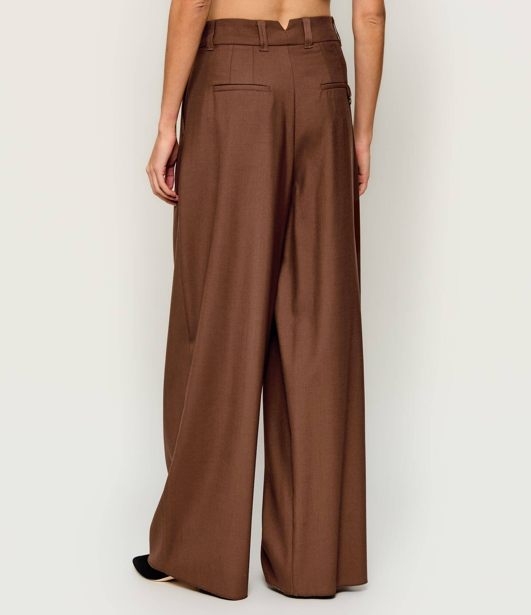 Marella SPORT De lână pantaloni Mllsalvo | Relaxed fit