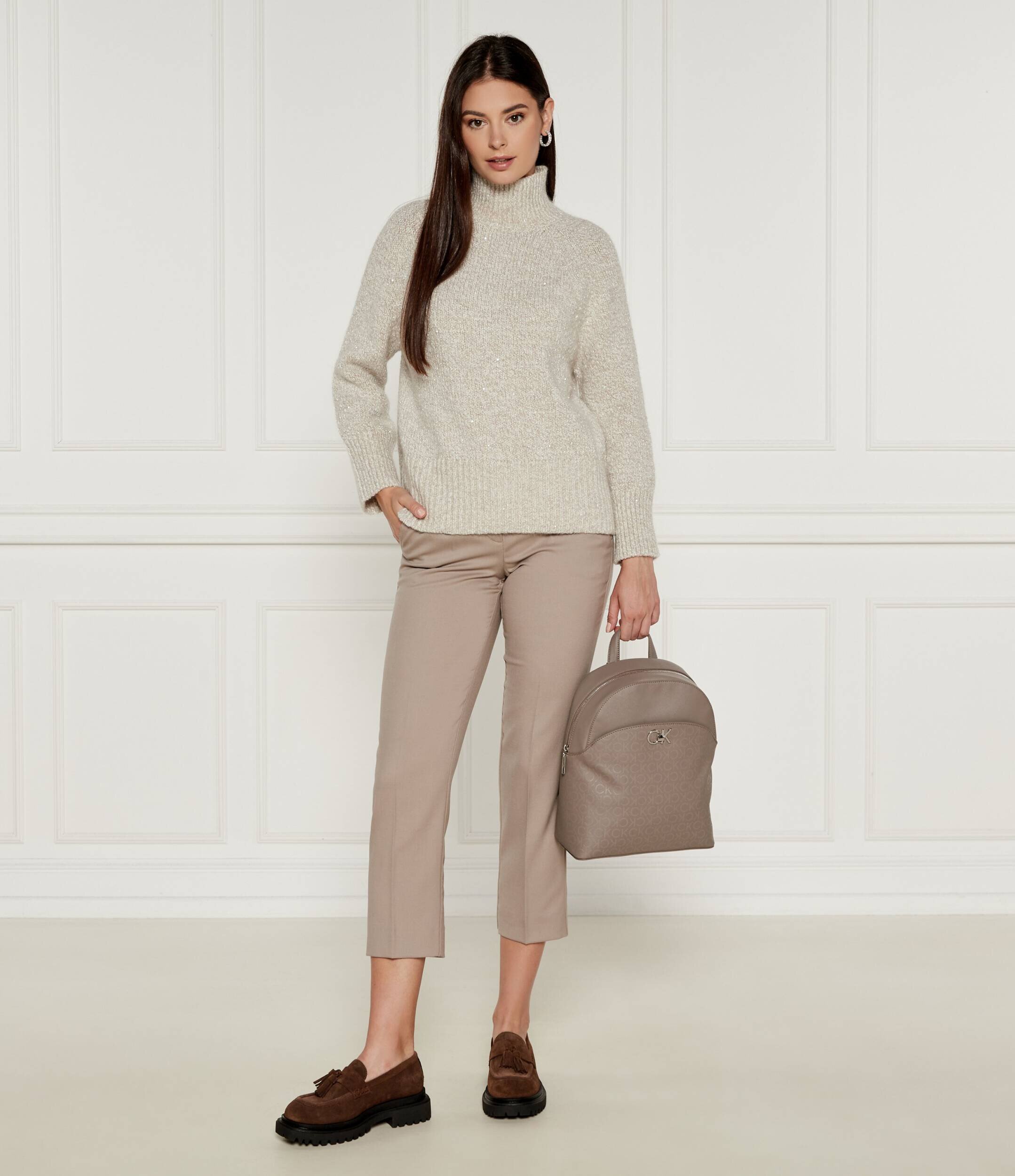 Marella SPORT De lână pantaloni țigarete LAZZARA