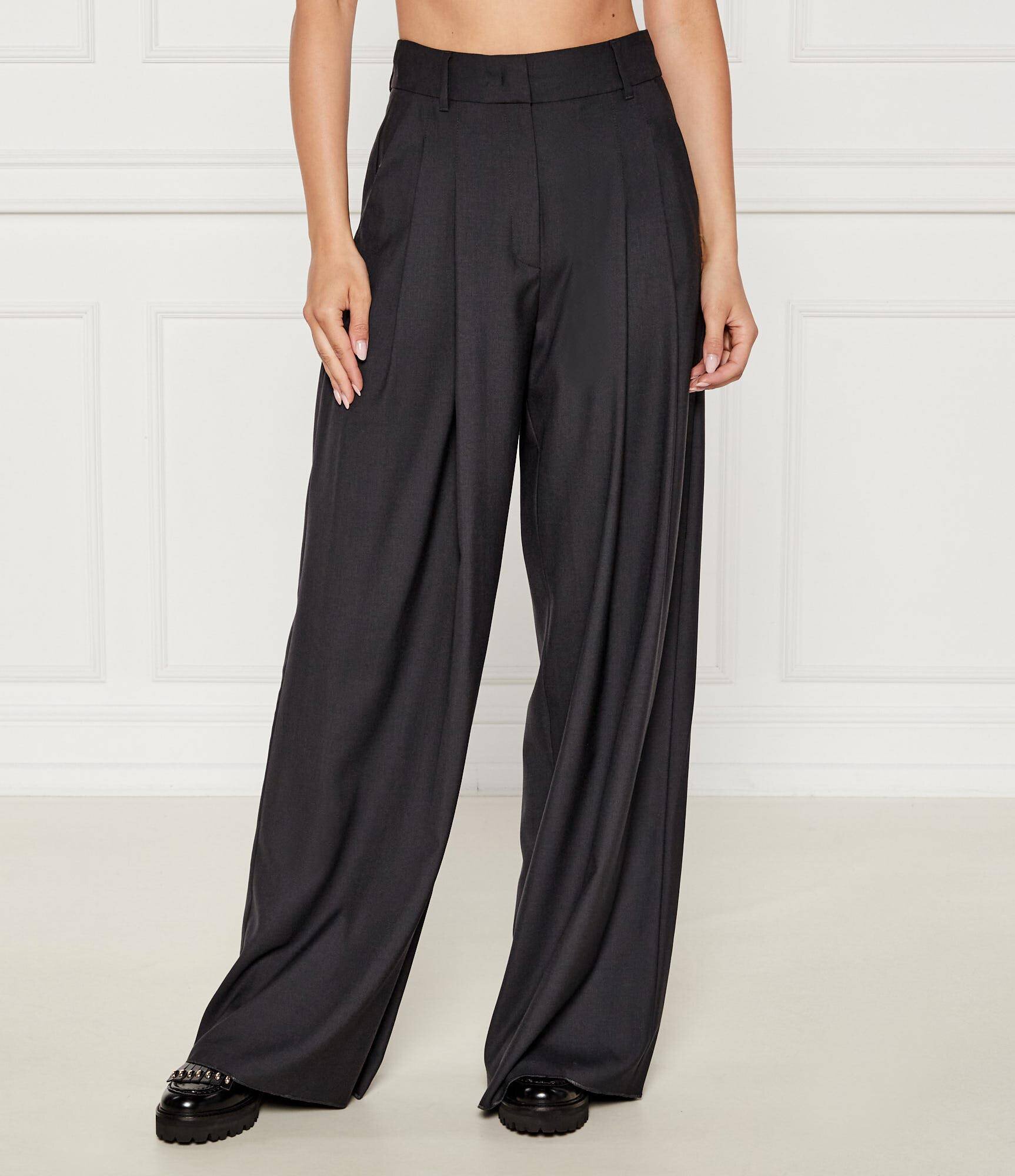Marella SPORT De lână pantaloni Ulzio | flare fit