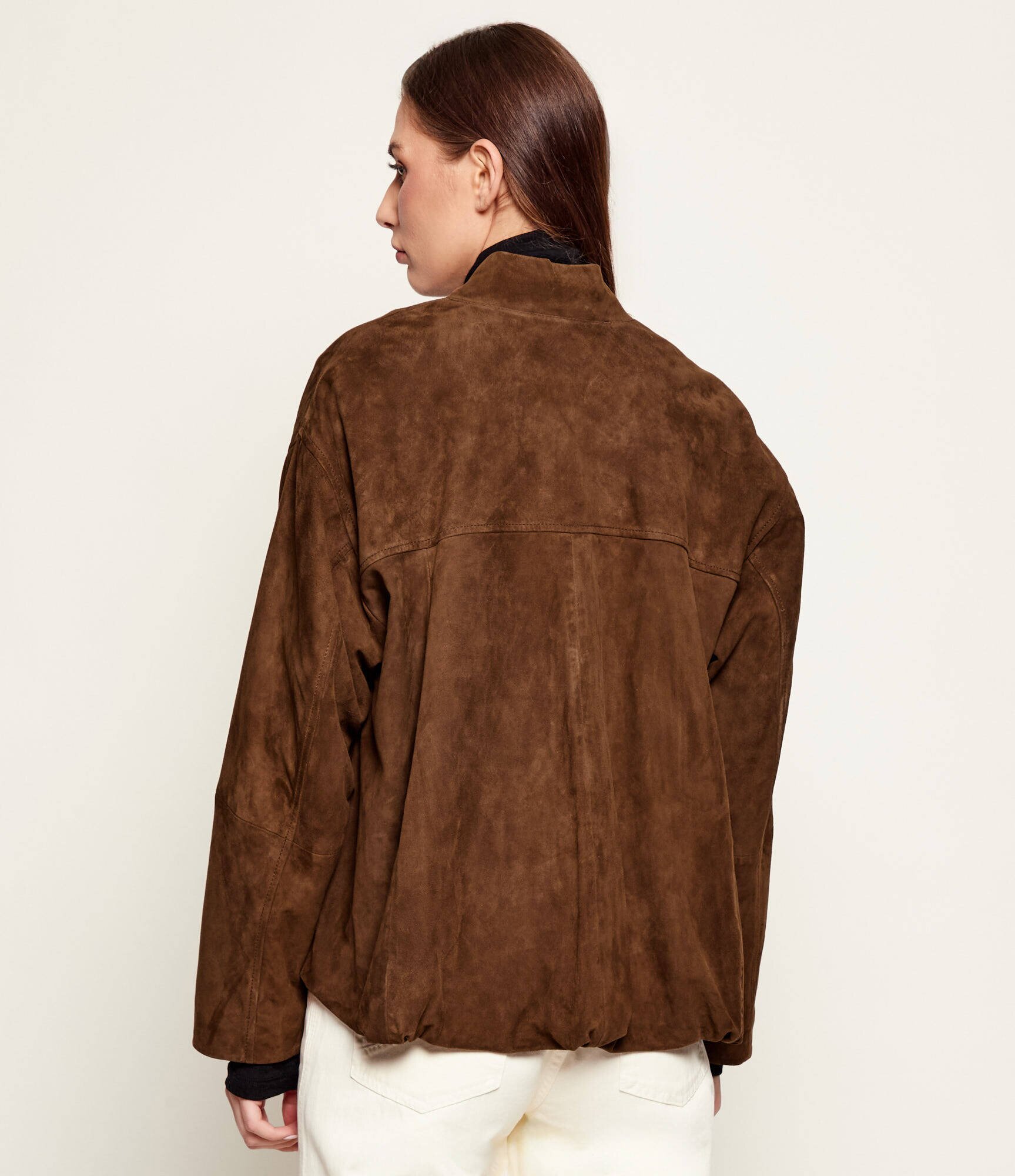 Marella SPORT Geacă bomber MLSORATA | regular fit | piele întoarsă