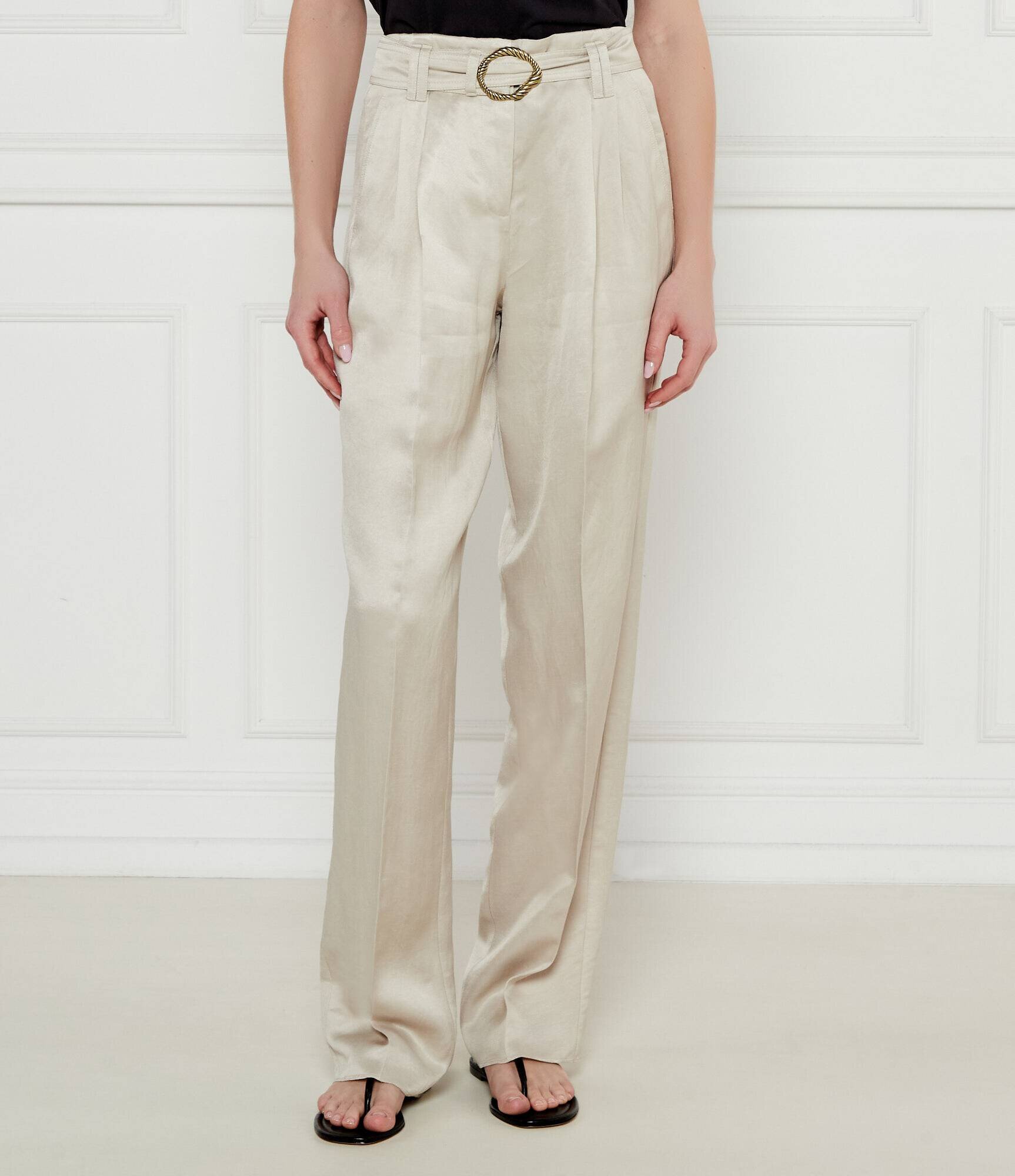 Marella SPORT Pantaloni FATTO | Loose fit | cu adaos de in