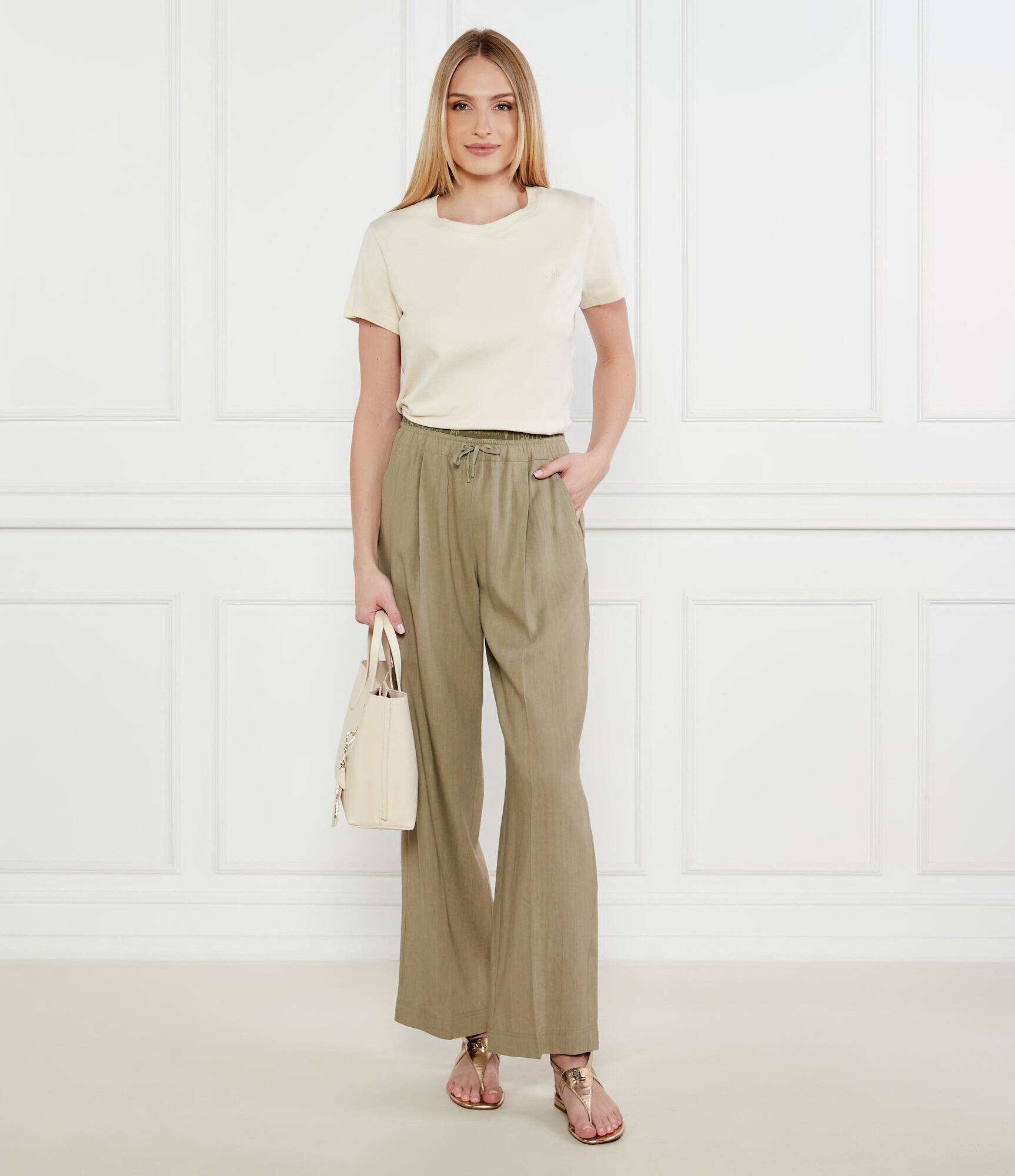 Marella SPORT Pantaloni Fred | Straight fit | cu adaos de in