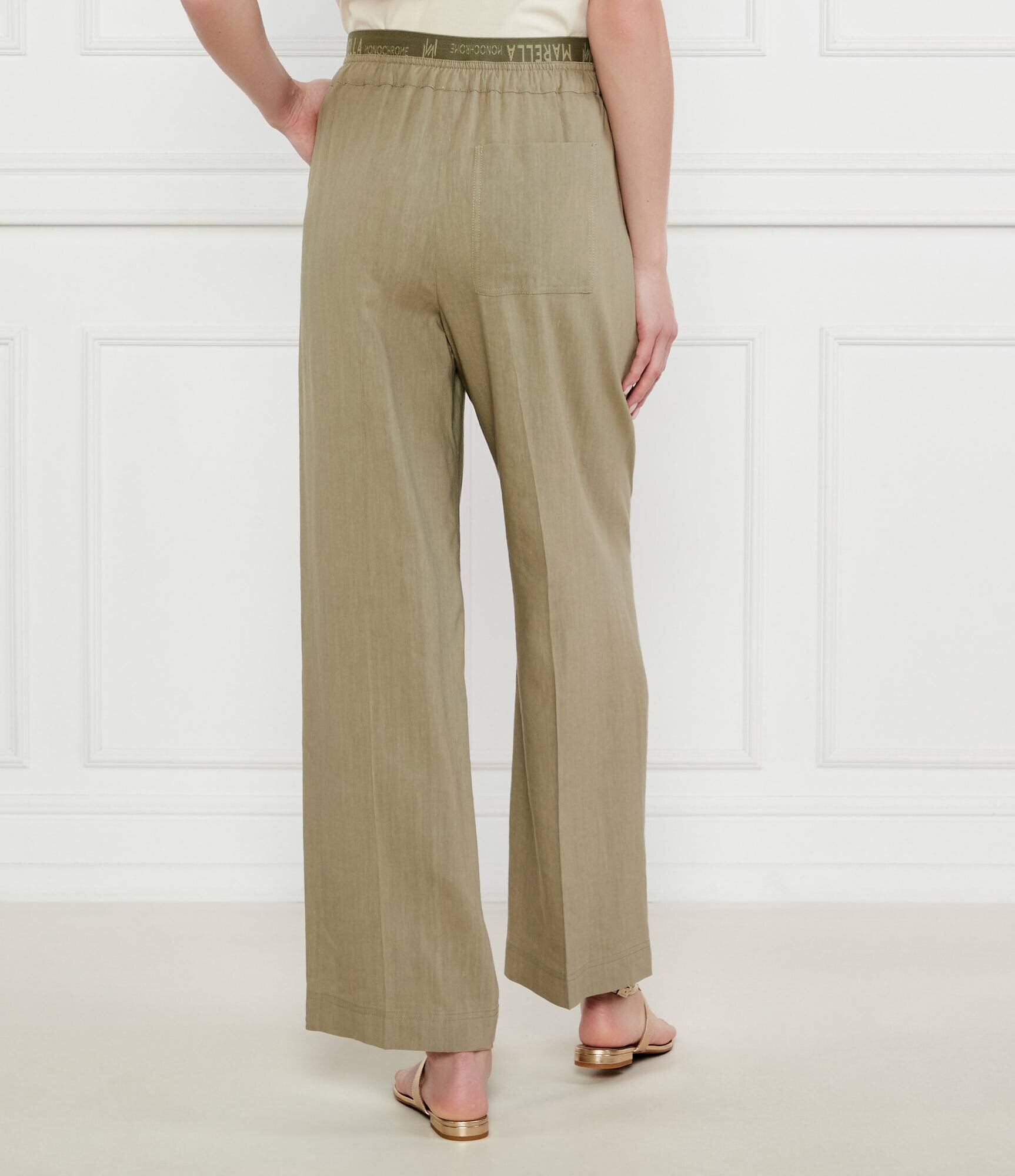 Marella SPORT Pantaloni Fred | Straight fit | cu adaos de in