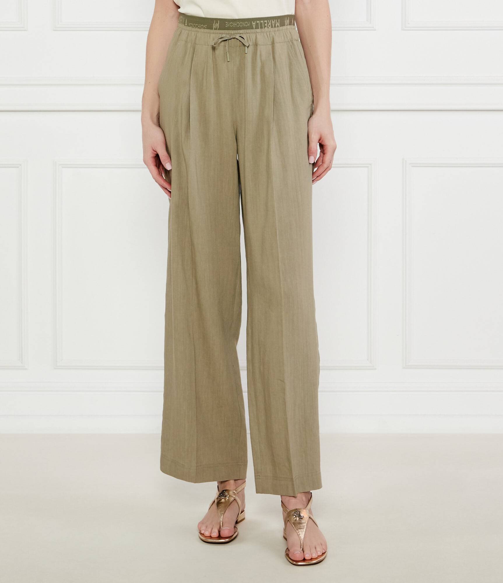 Marella SPORT Pantaloni Fred | Straight fit | cu adaos de in