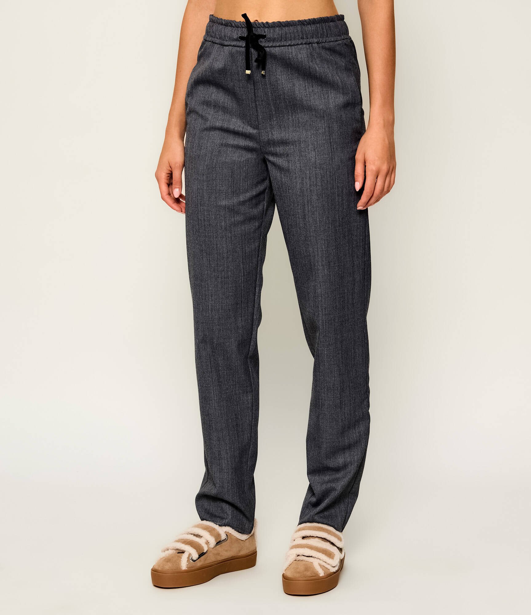 Marella SPORT Pantaloni Mlsbeato | Slim Fit cu adaos de lână
