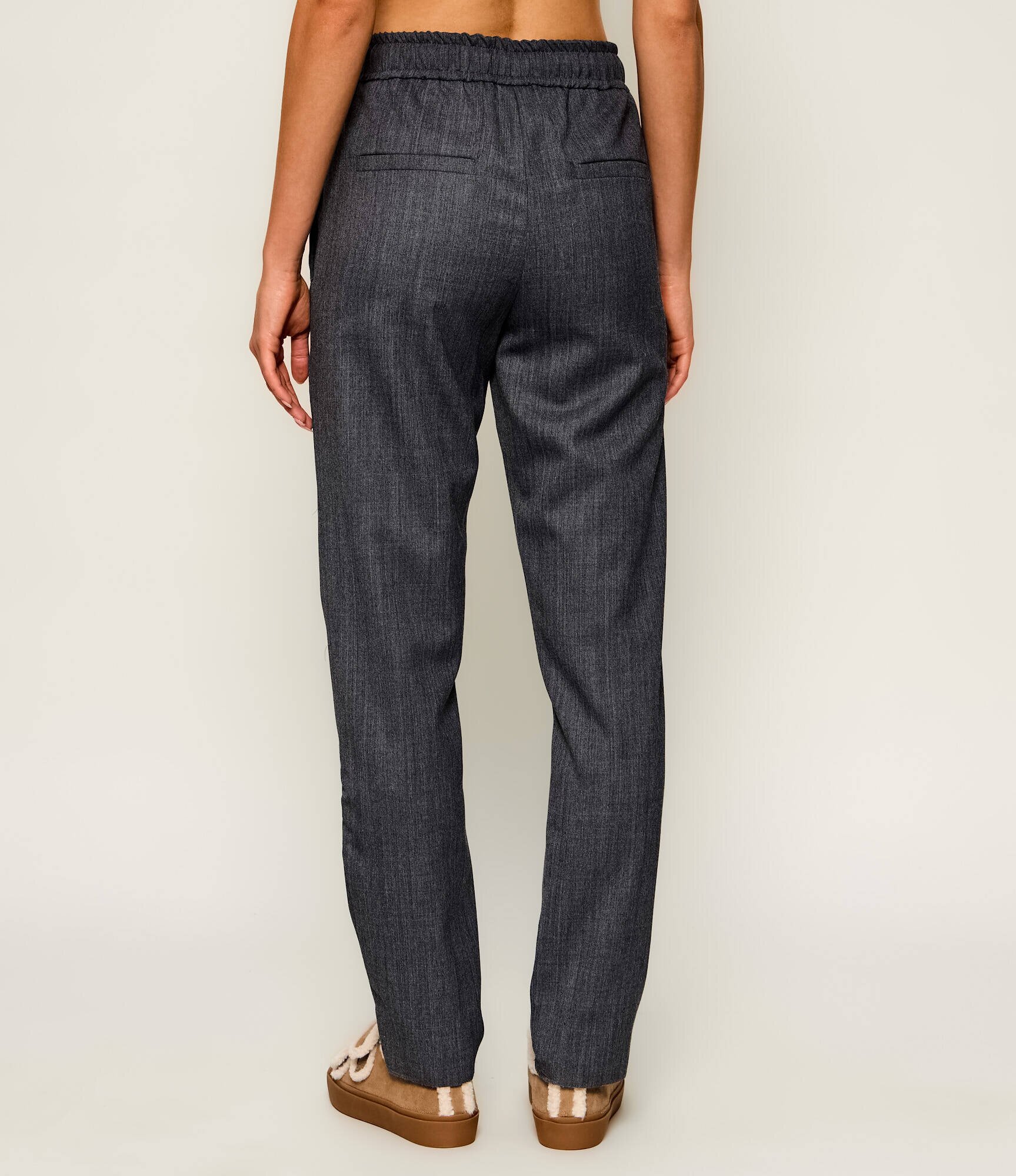 Marella SPORT Pantaloni Mlsbeato | Slim Fit cu adaos de lână