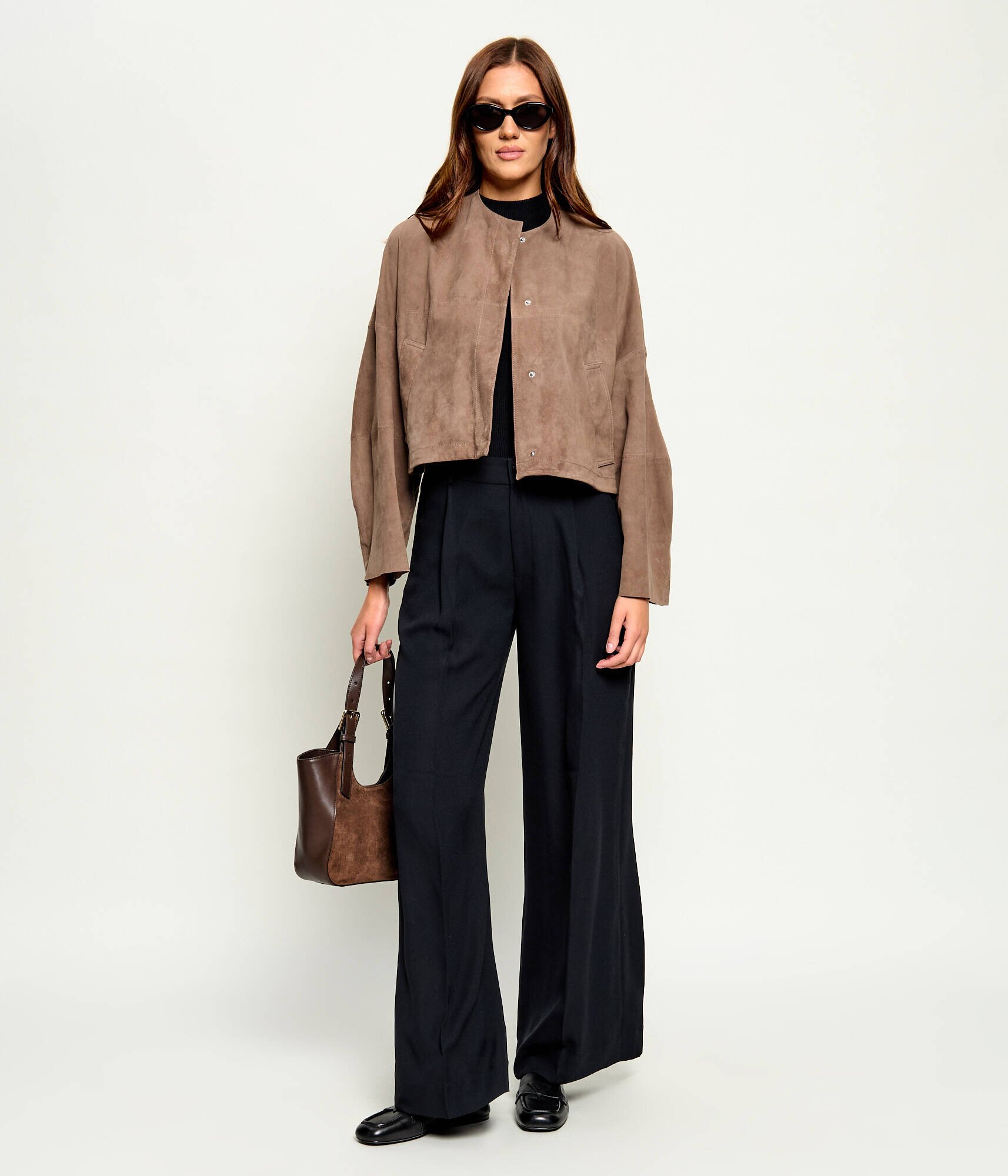 Max&Co Geacă Mcocurva | Loose fit | piele întoarsă