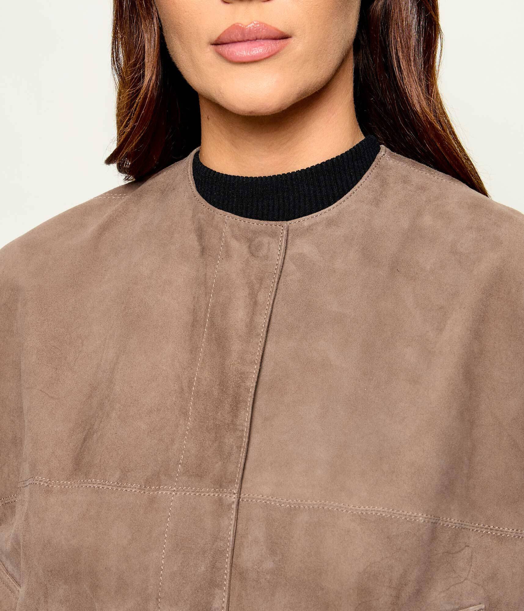 Max&Co Geacă Mcocurva | Loose fit | piele întoarsă