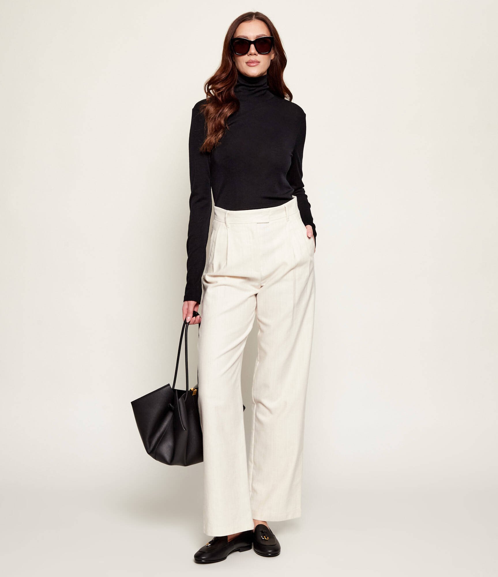 Max&Co Pantaloni MCOADORNO | Loose fit cu adaos de lână